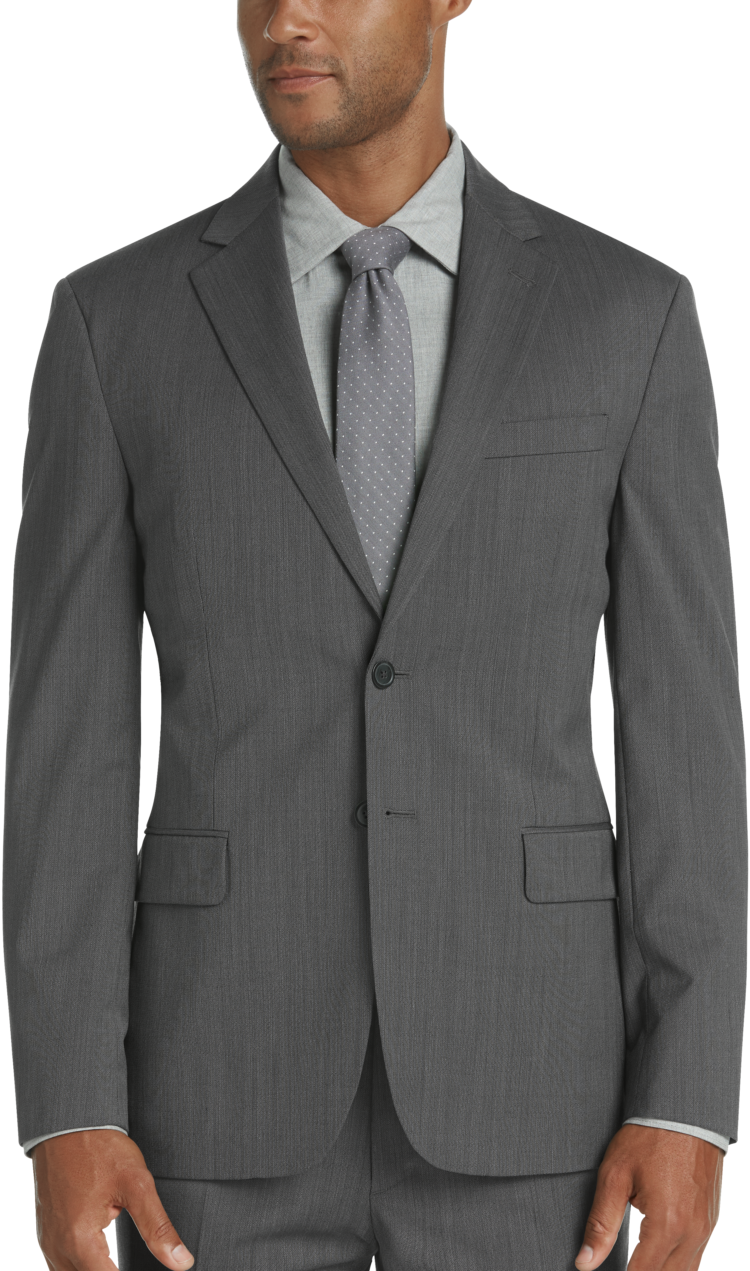 JOE Joseph Abboud Brrr° Gray Tic Slim Fit Suit - Men's Suits | Men's ...