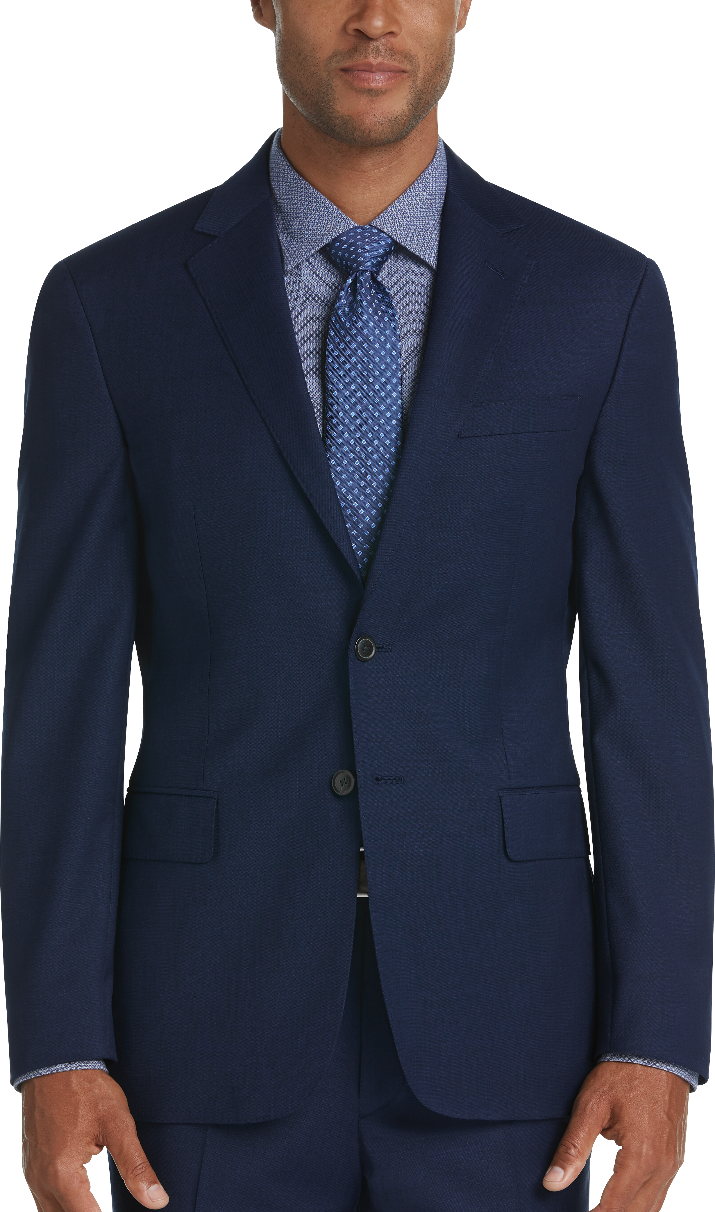 JOE Joseph Abboud Brrr° Blue Slim Fit Suit - Men's Suits | Men's Wearhouse
