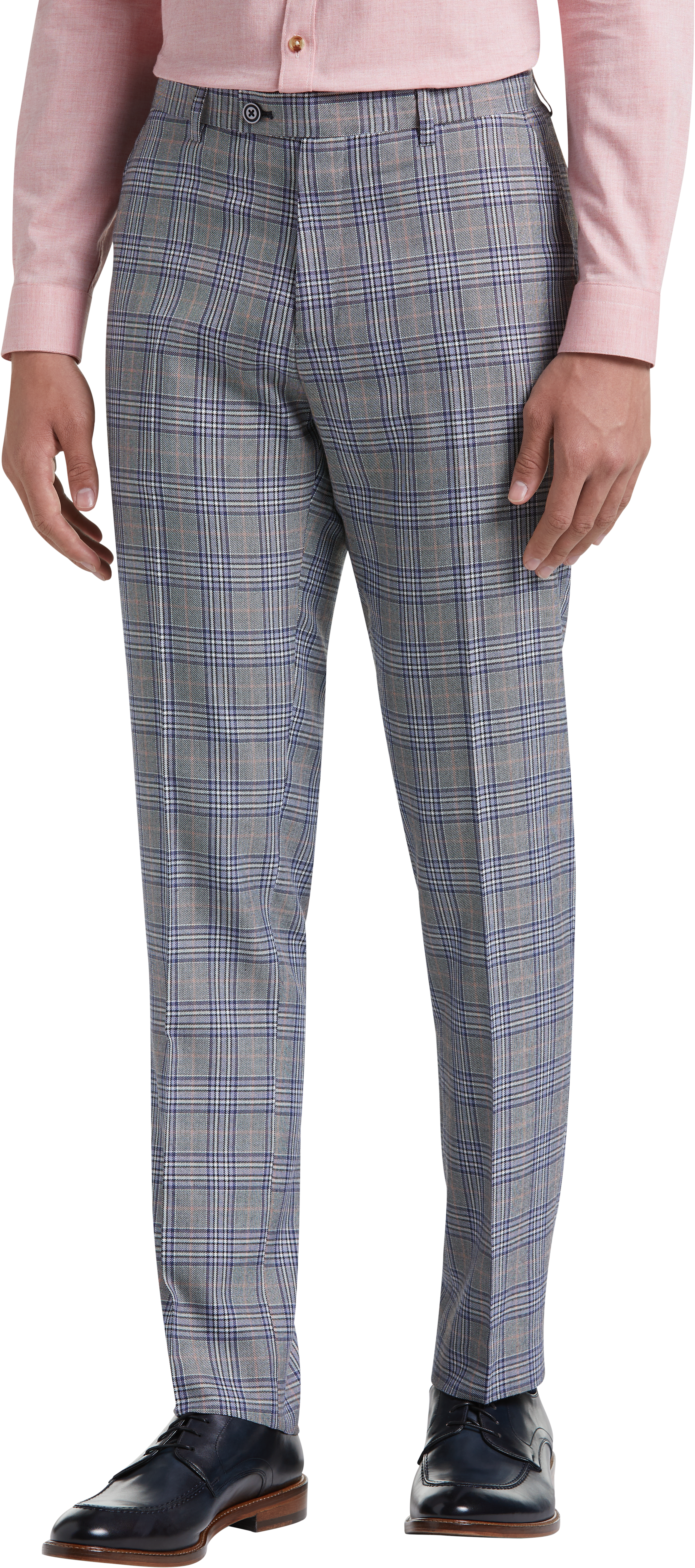 plaid gray pants