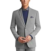 Deals List: Ben Sherman Mens Light Gray Extreme Slim Fit Suit
