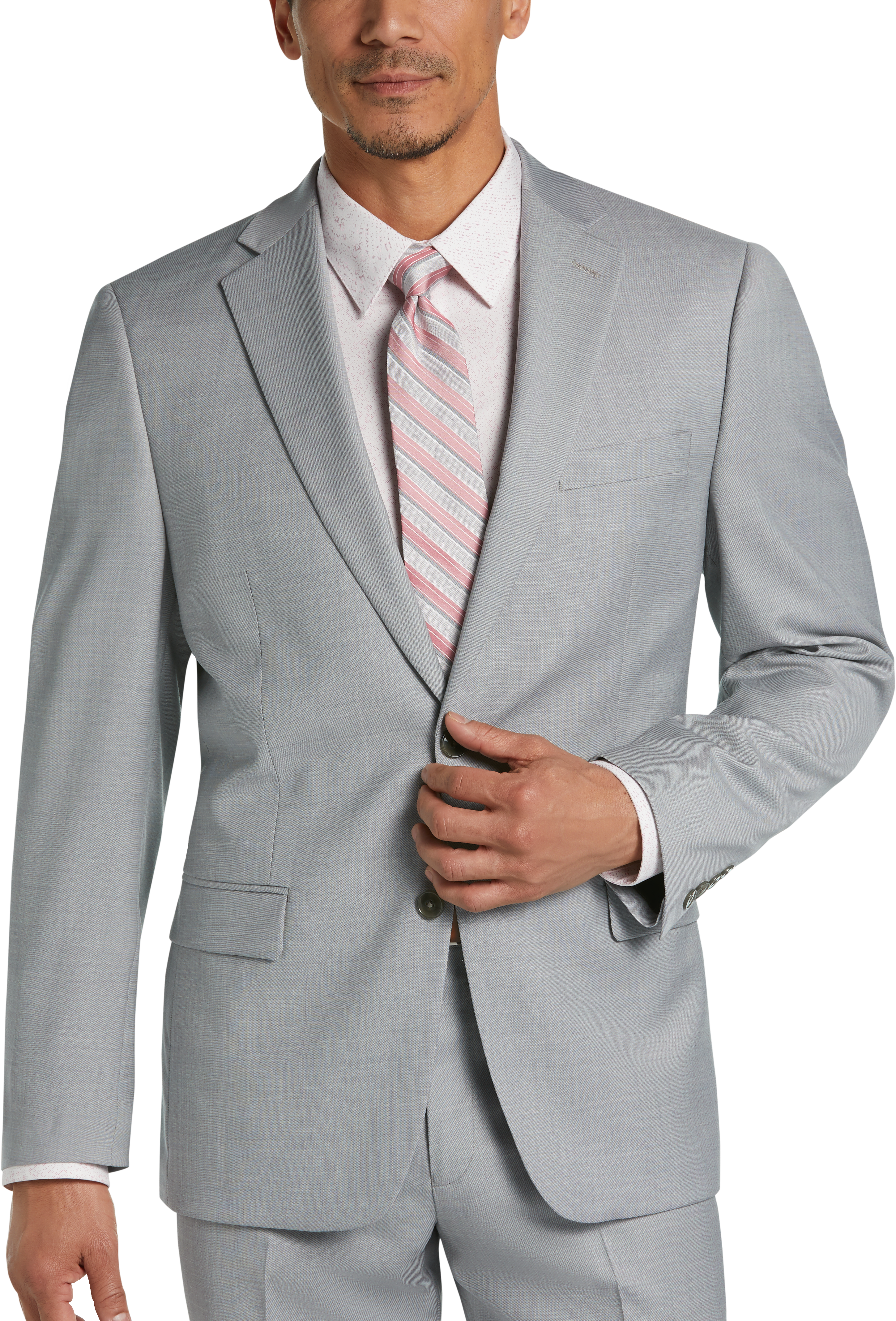 calvin klein light blue sharkskin slim fit suit