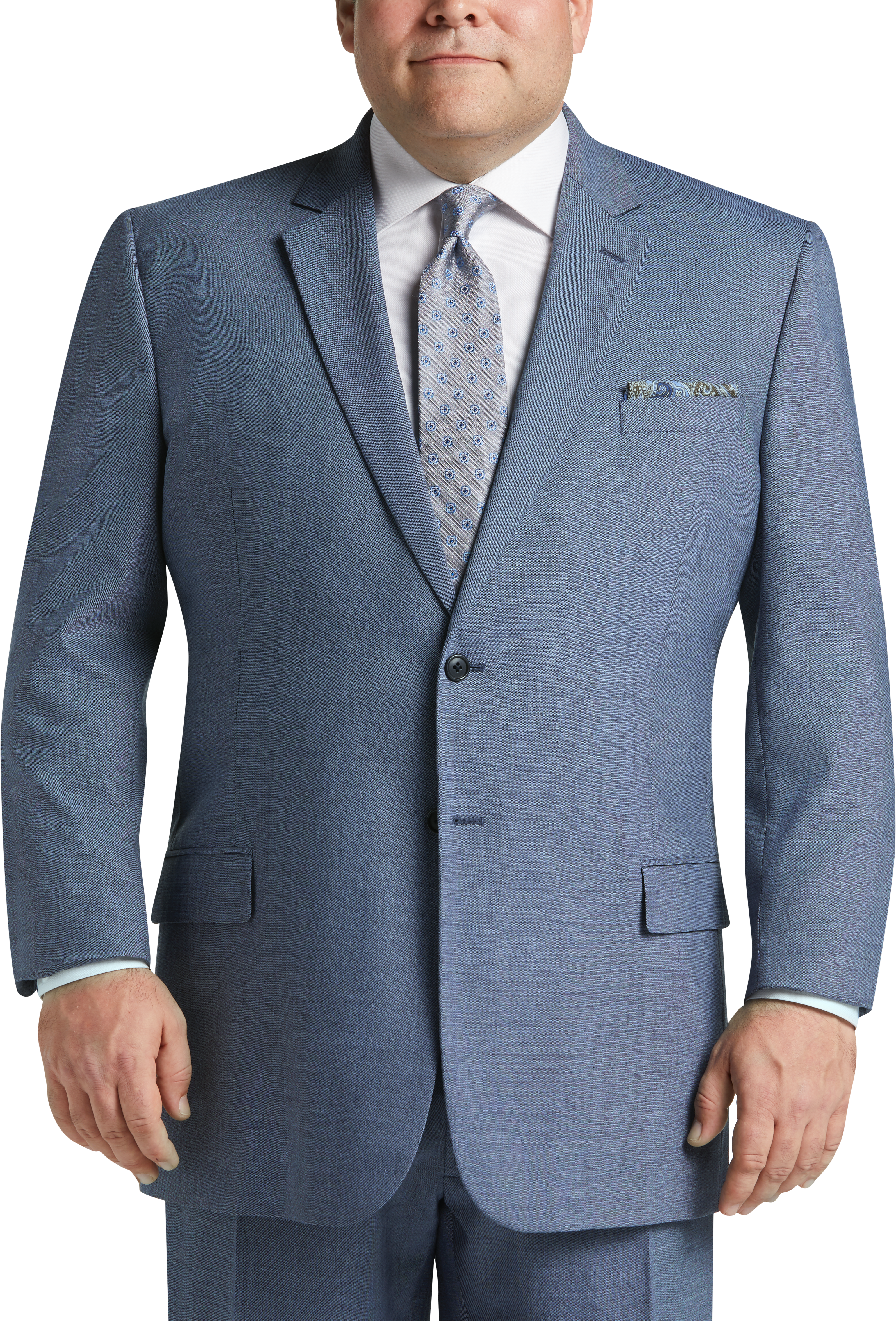 calvin klein light blue sharkskin slim fit suit