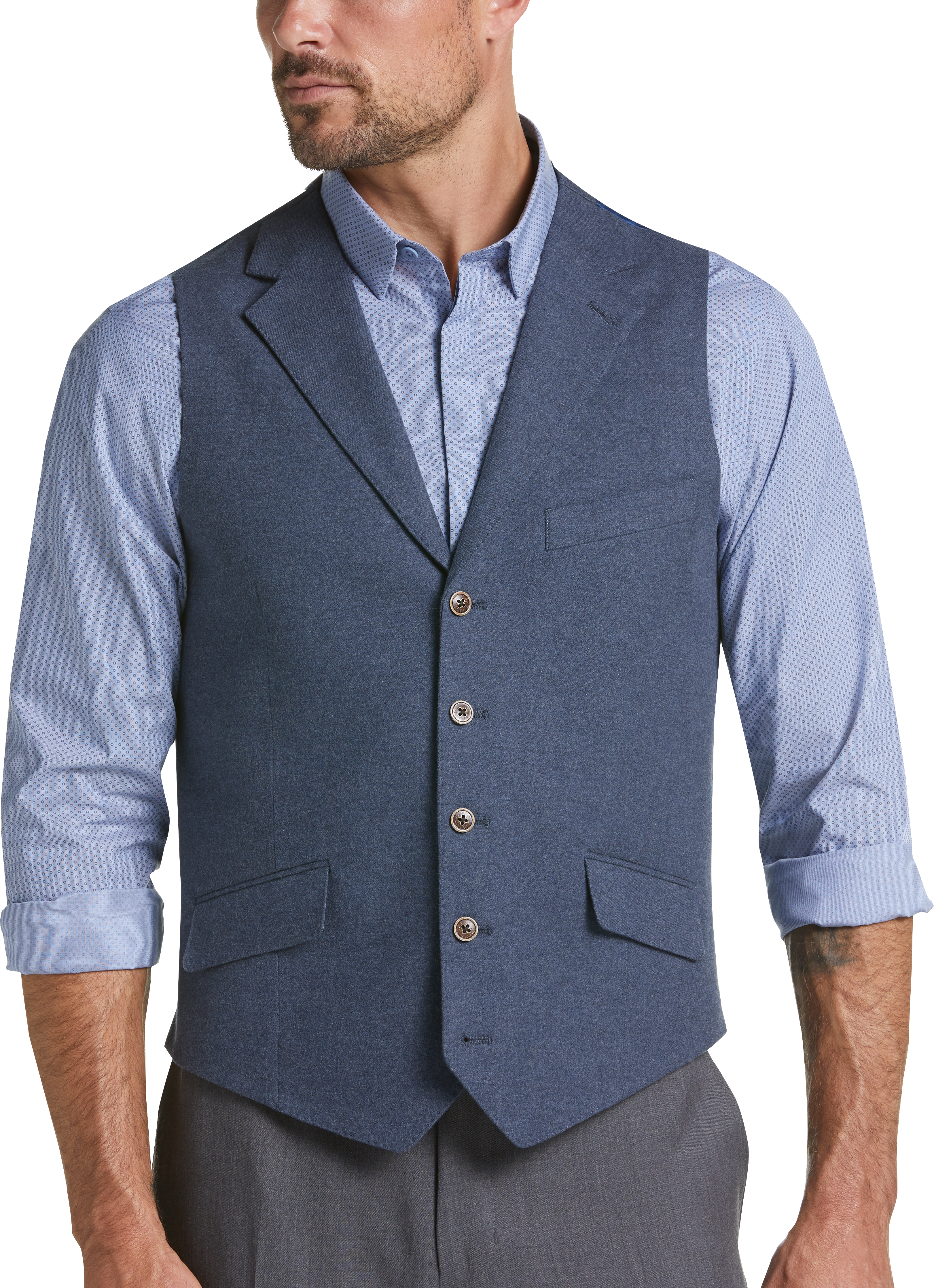 Light Blue Vest | Mens Wearhouse