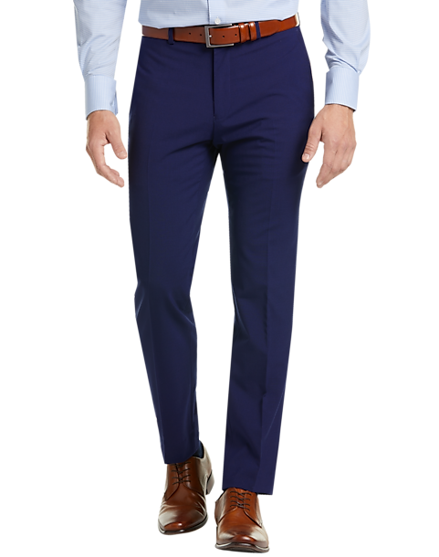 Cole Haan Grand.ÃS Blue Slim Fit Suit Separates Pants - Men's Suits | Men's Wearhouse