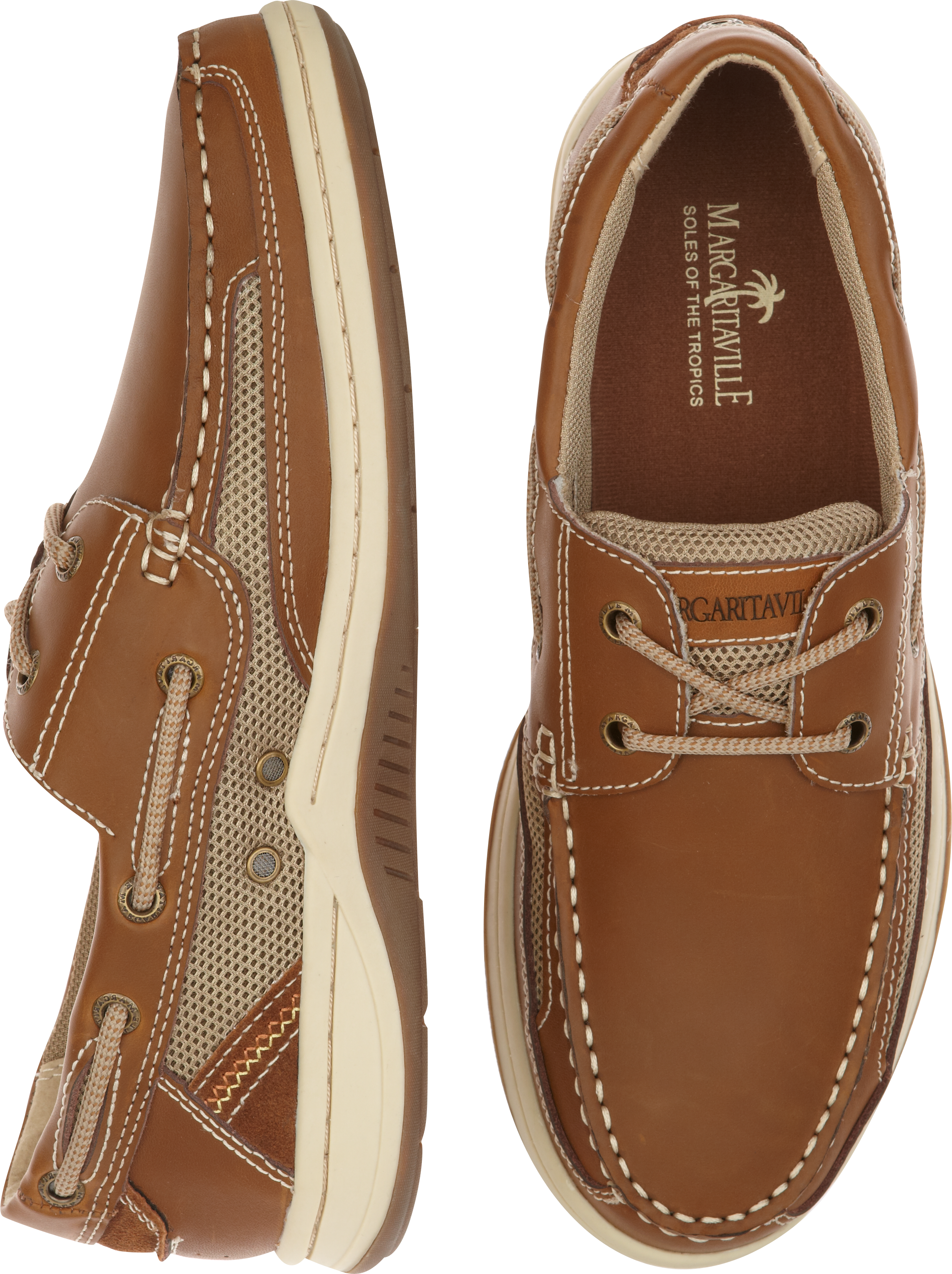 navy tan boat shoes