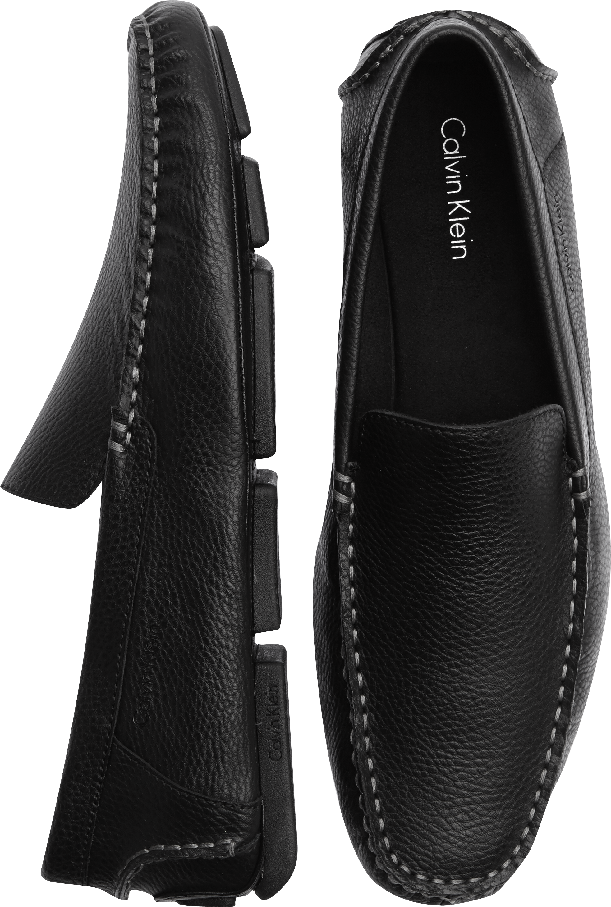 calvin klein men's demetrius patent leather tuxedo loafers
