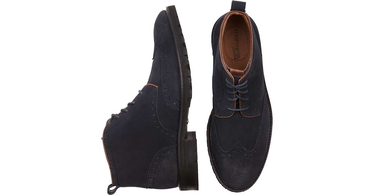 florsheim solar navy wingtip shoes