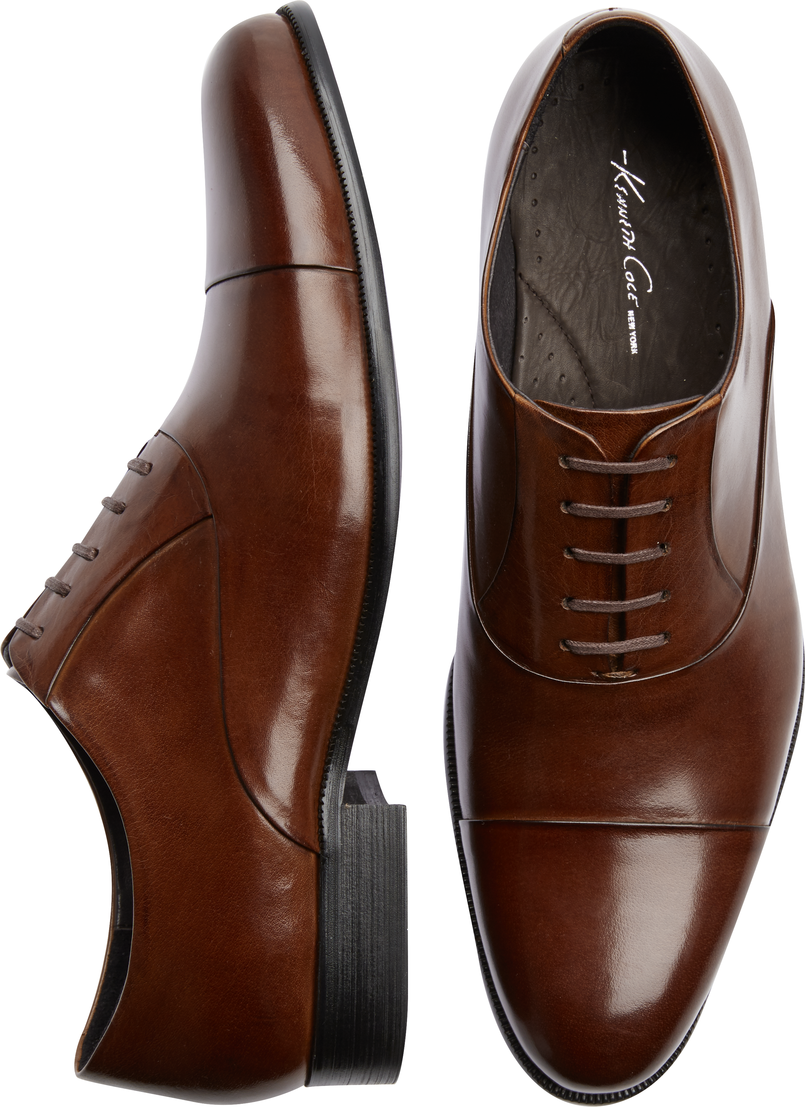 Kenneth Cole Command Chief Cognac Dress Shoe - Men's Dress Shoes | Men ...