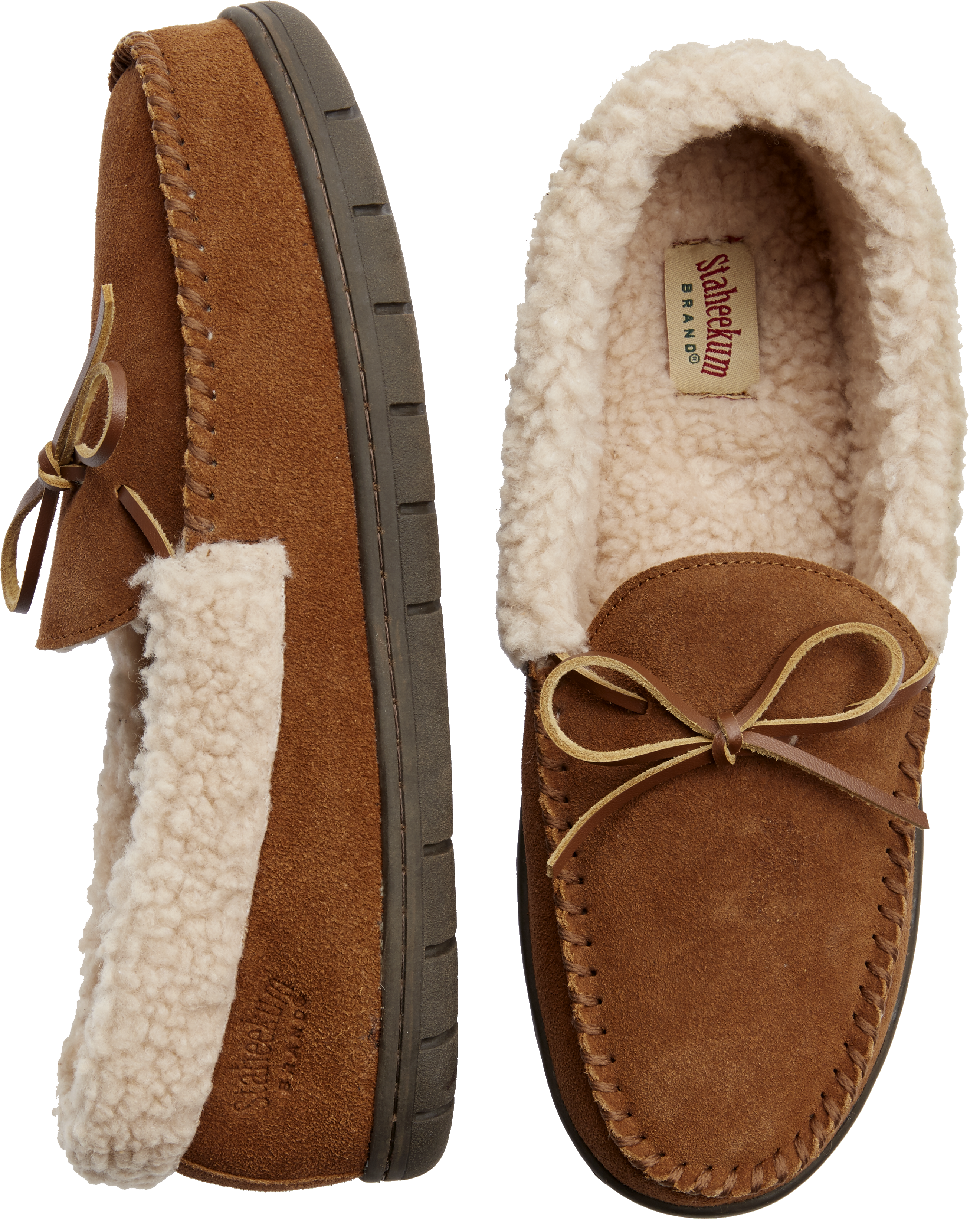mens tan sheepskin slippers