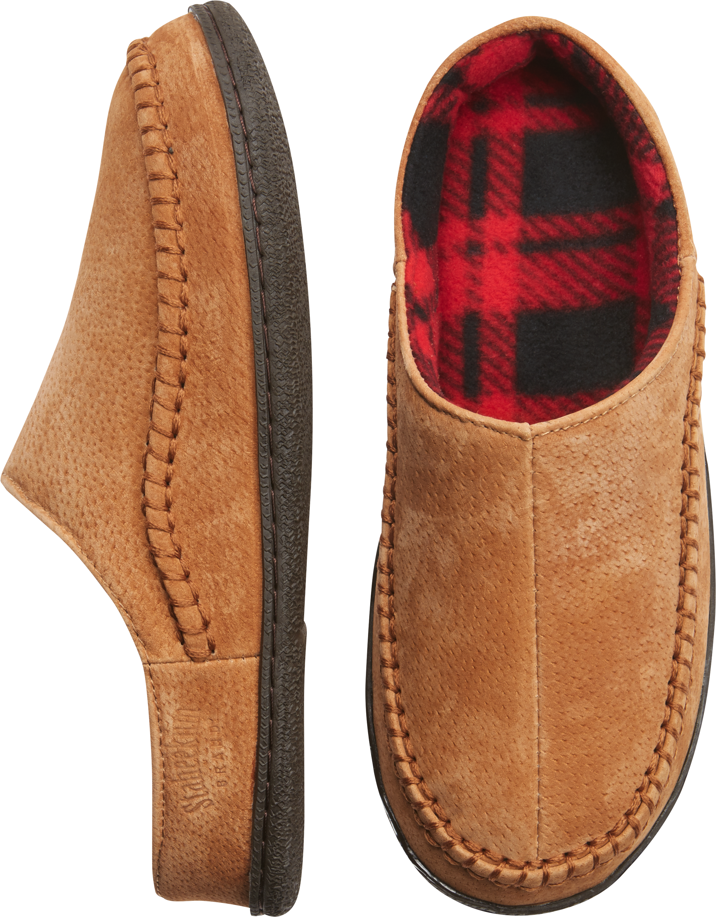mens tan slipper boots