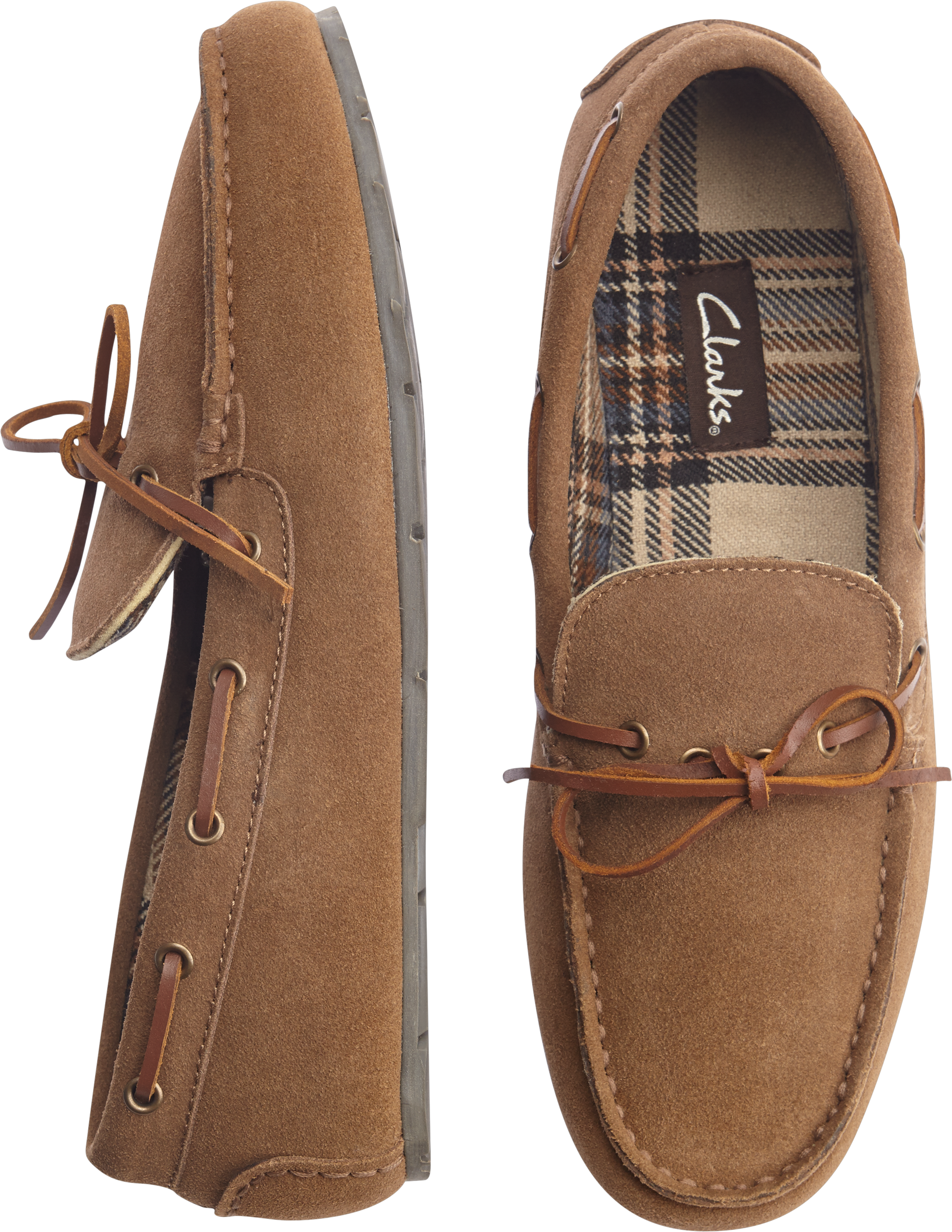 clarks moccasin slippers mens