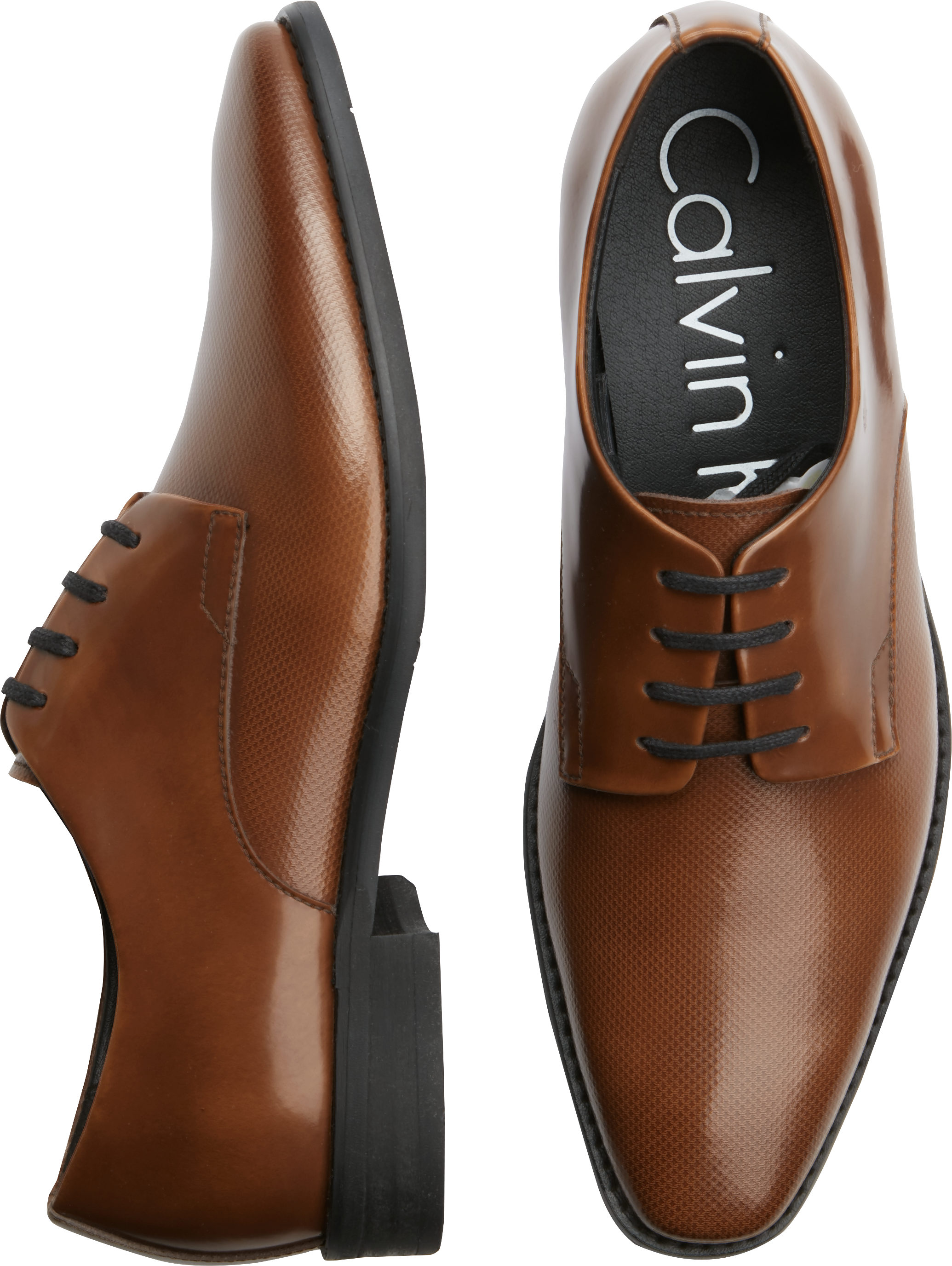 calvin klein brown dress shoes