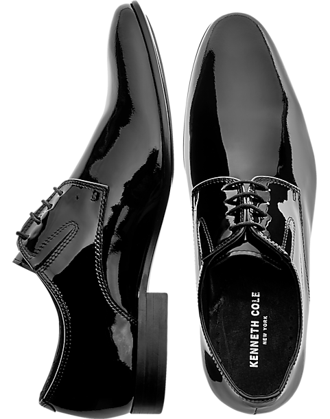 Kenneth Cole Mix-Er Black Patent Oxford Dress Shoes - Men's Dress Shoes ...