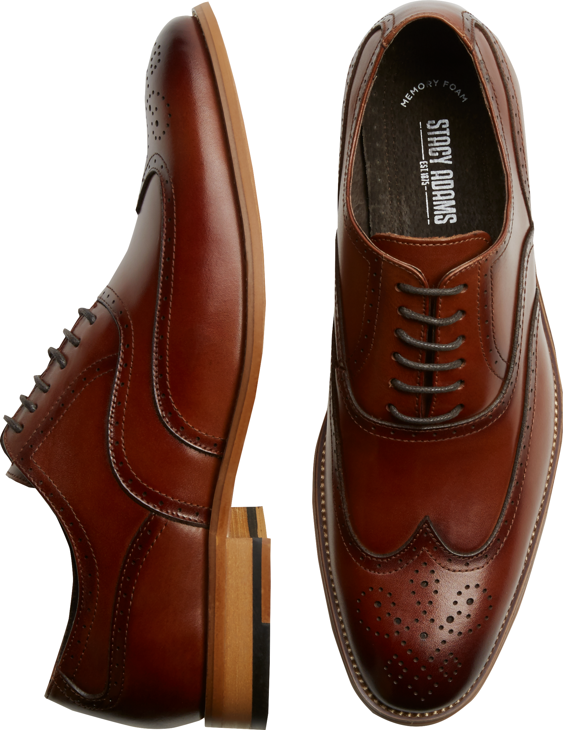 Stacy Adams Dunbar Wingtip Oxfords - Men's Dress Shoes | Men's Wearhouse