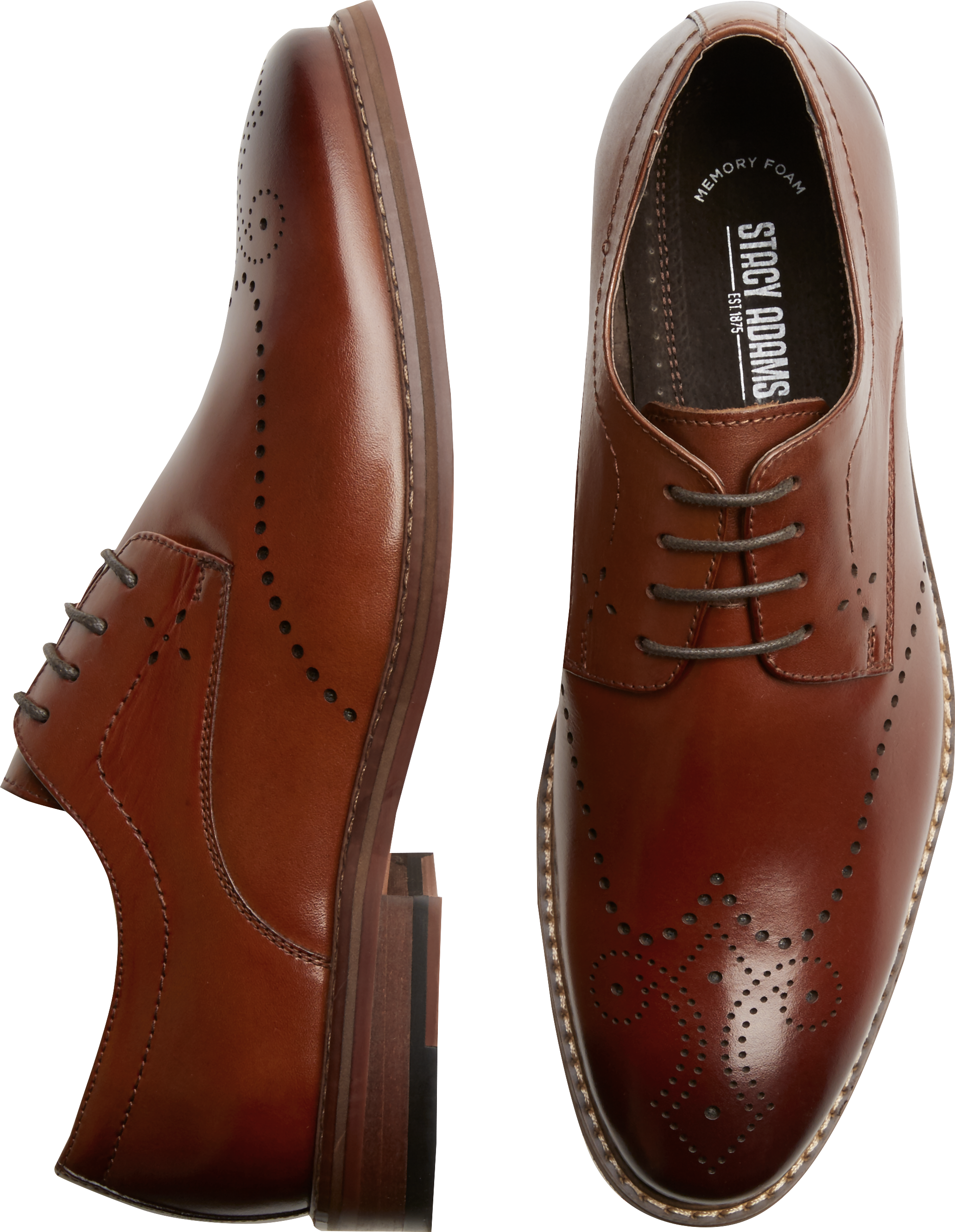  Stacy  Adams  Alaire Tan Wingtip Oxfords Men s Dress  Shoes  