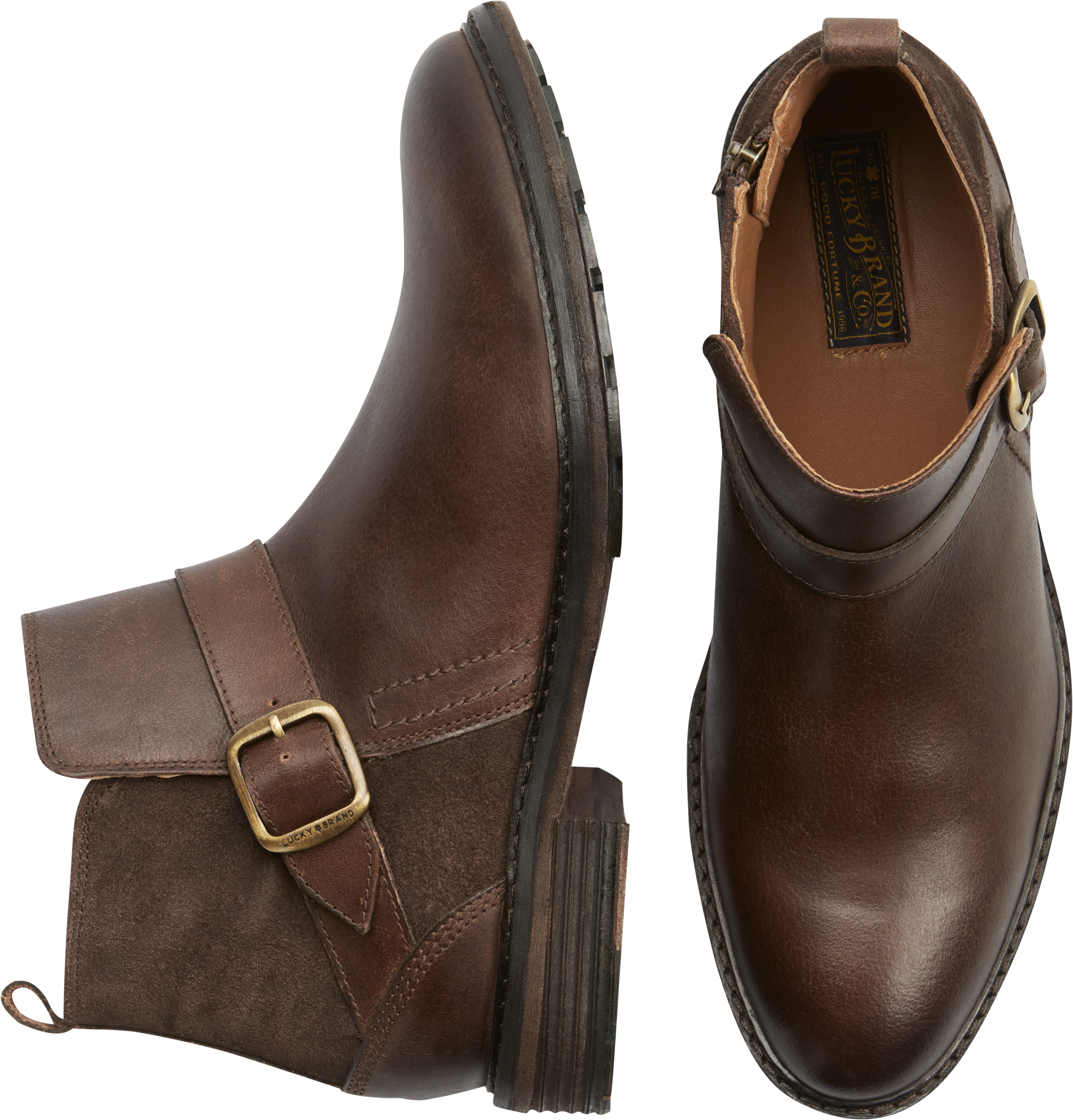 Lucky Brand Hooper Brown Chelsea Boot Mens Shoes Mens Wearhouse 9896