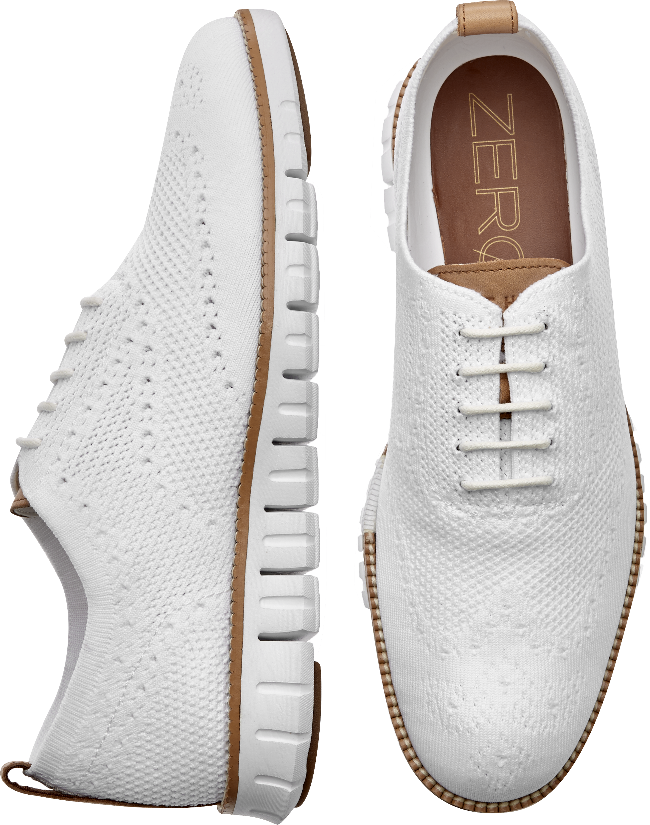 Cole Haan Zerogrand White  Stitchlite Oxfords Men s  Dress  