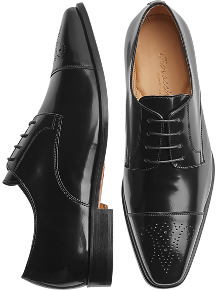 Black Cap-toe Dress Shoes | Mens Wearhouse