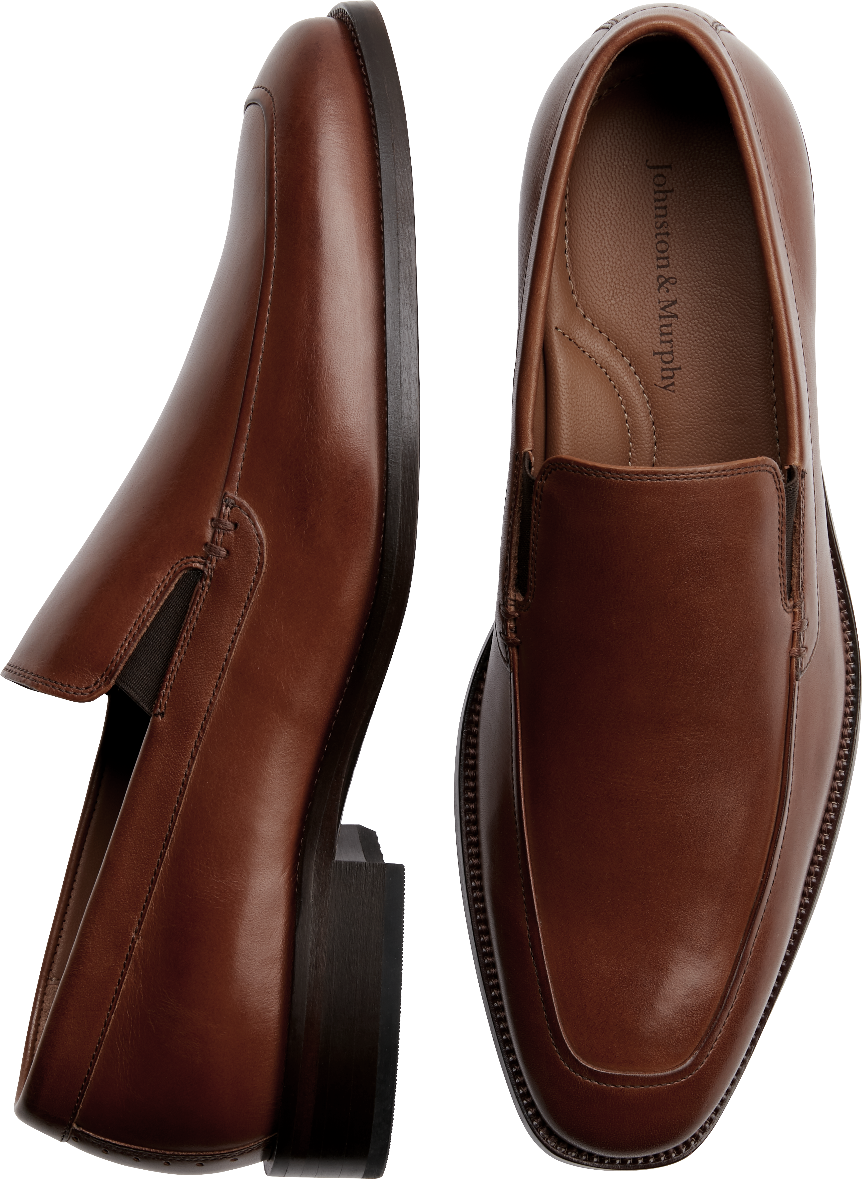 Johnston & Murphy Sanborn Tan Slip On - Men's Shoes | Men's Wearhouse