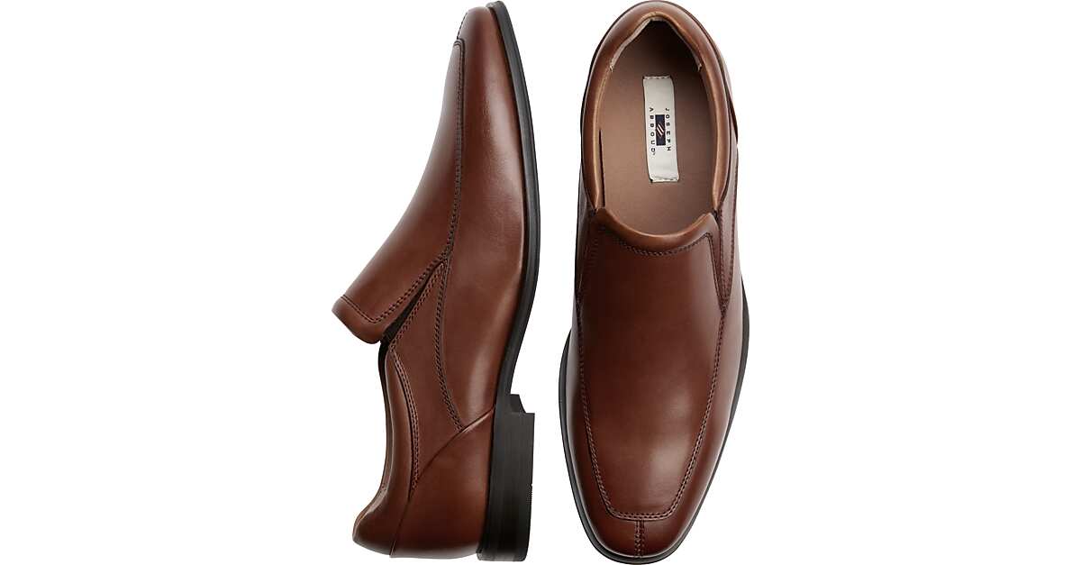 Joseph Abboud Tan Leather Slip On - Men's Shoes | Men's Wearhouse