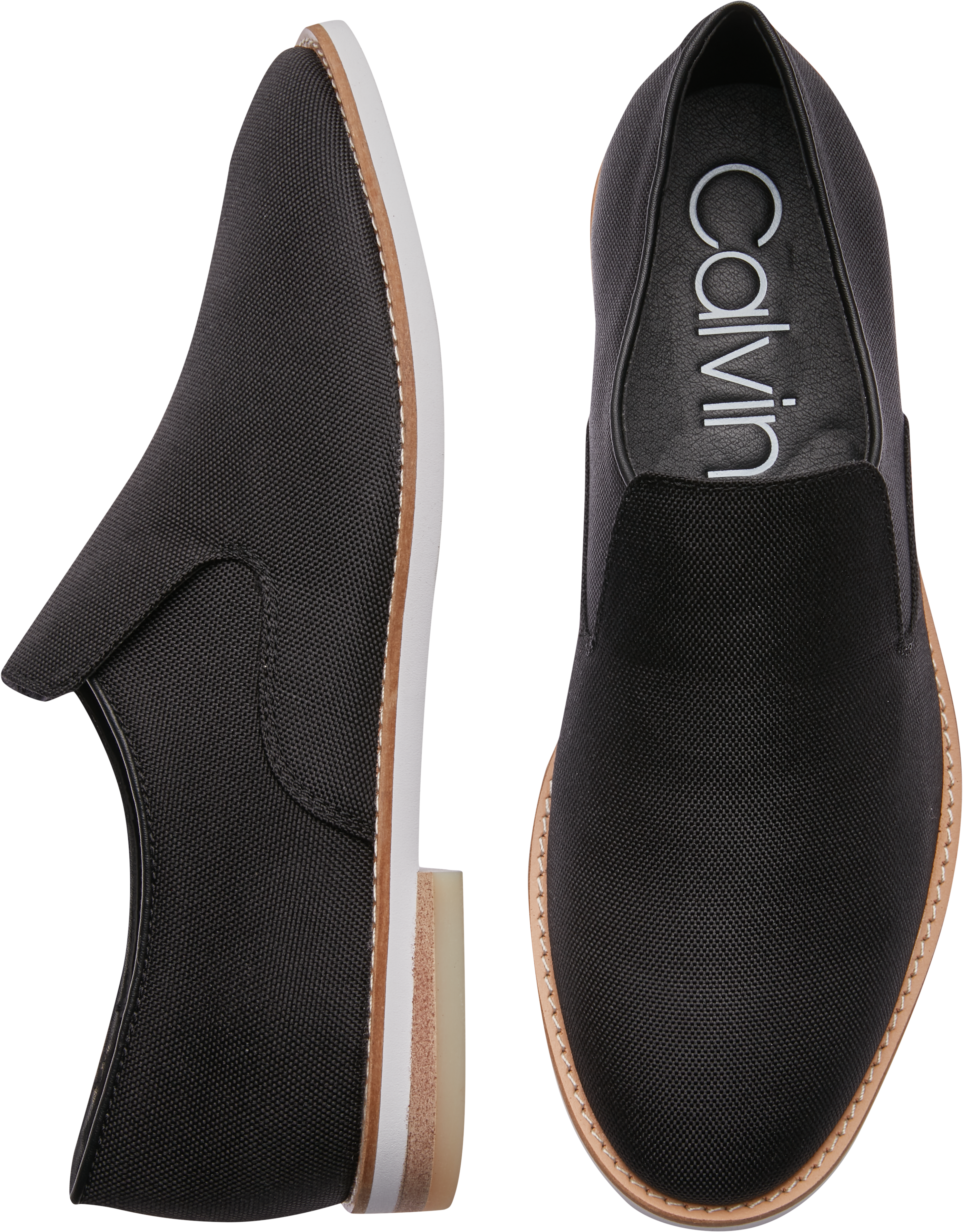 calvin klein black loafers