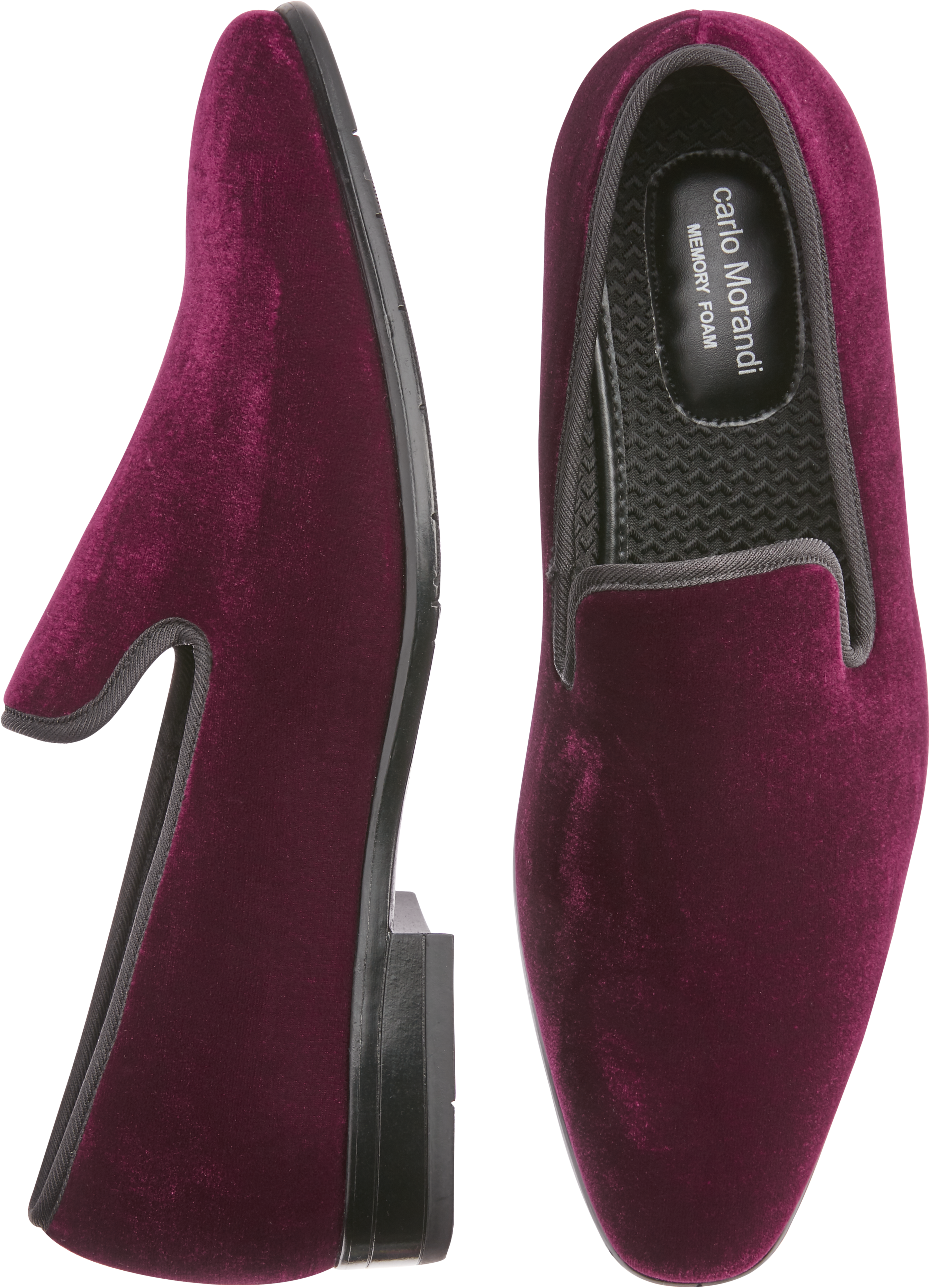 velvet slip on shoes
