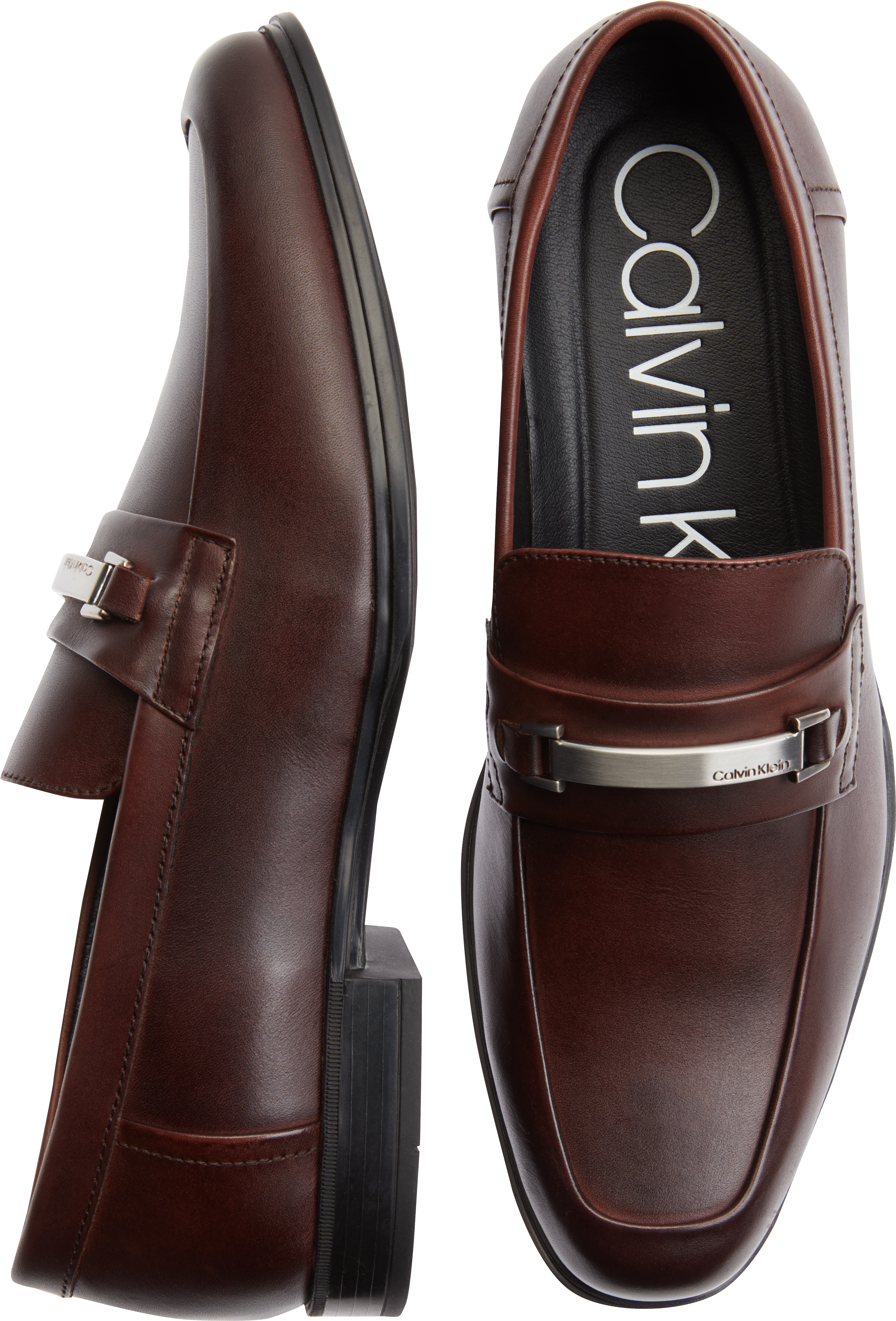 calvin klein dress shoes brown