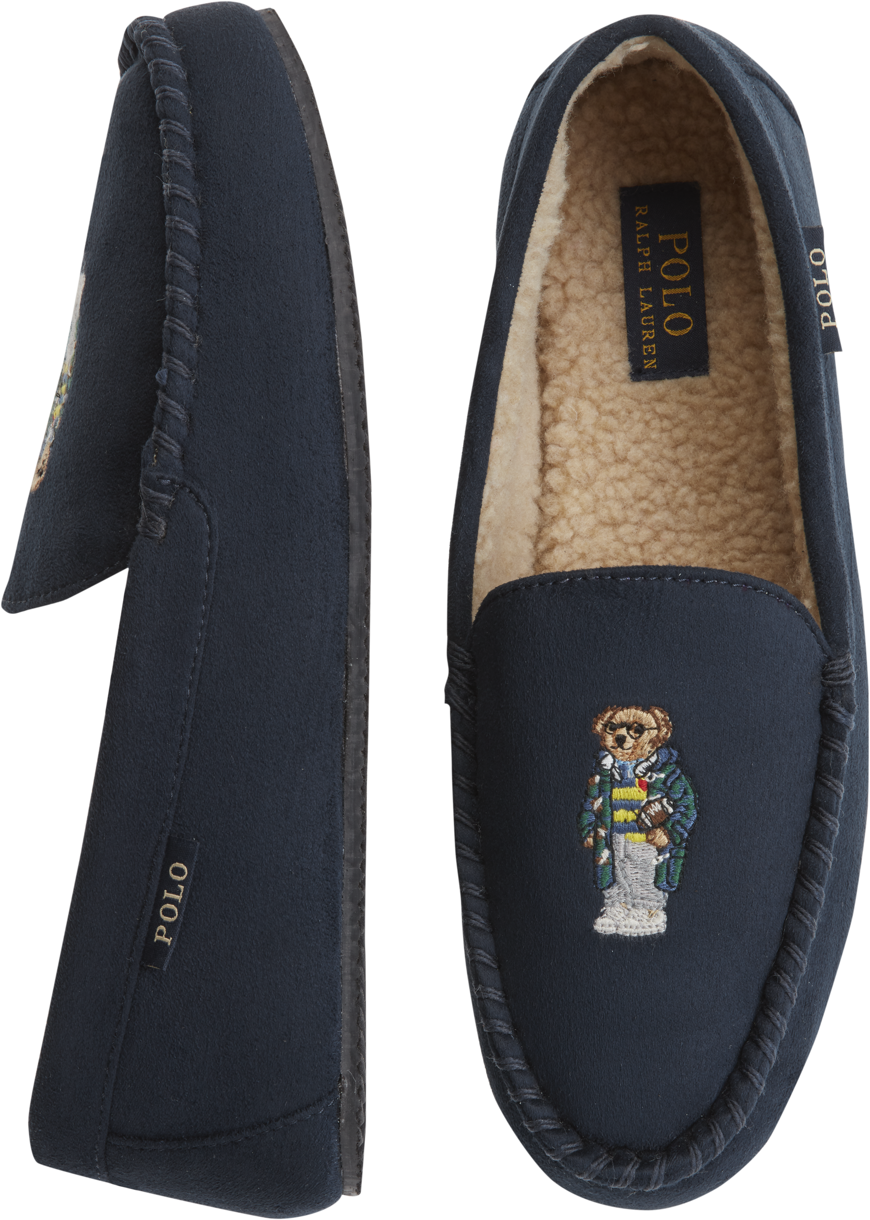 Polo Ralph Lauren Dezi Navy Moccasin Slippers