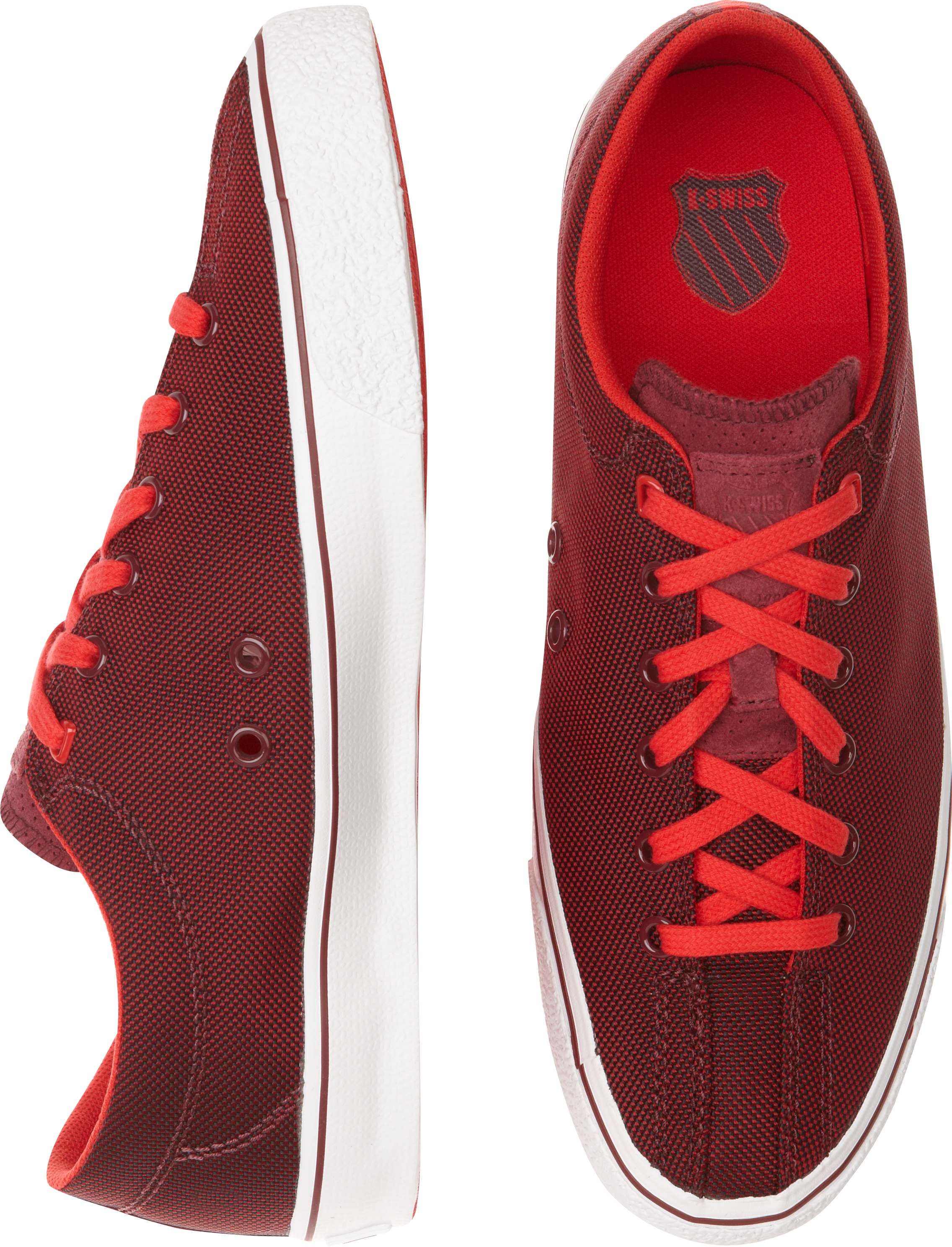 K Swiss Clean Laguna Red Sneakers Men S Shoes Men S Wearhouse