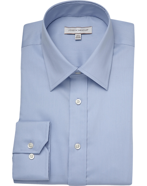 Joseph Abboud Blue Classic Fit Non-Iron Dress Shirt - Classic Fit | Men ...