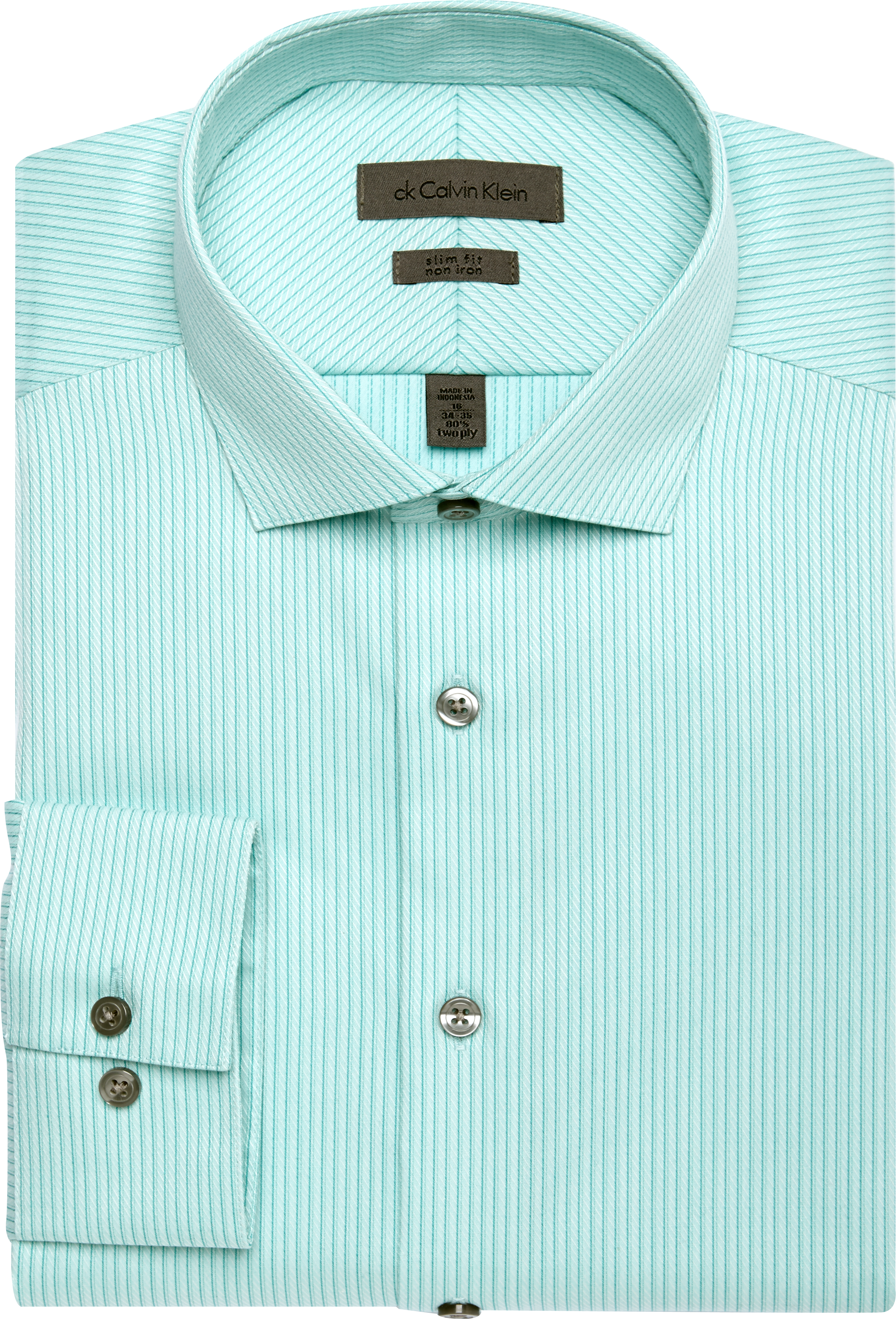 calvin klein green dress shirt