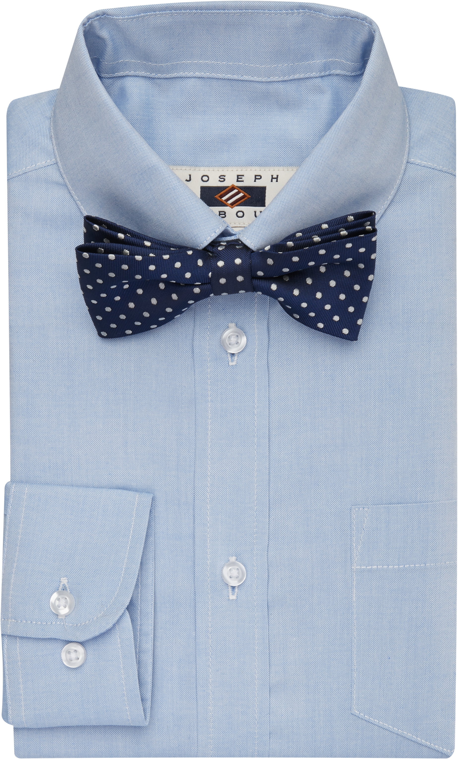 Joseph Abboud Boys Blue Dress Shirt & Bow Tie Set - Men's Boys' Dress