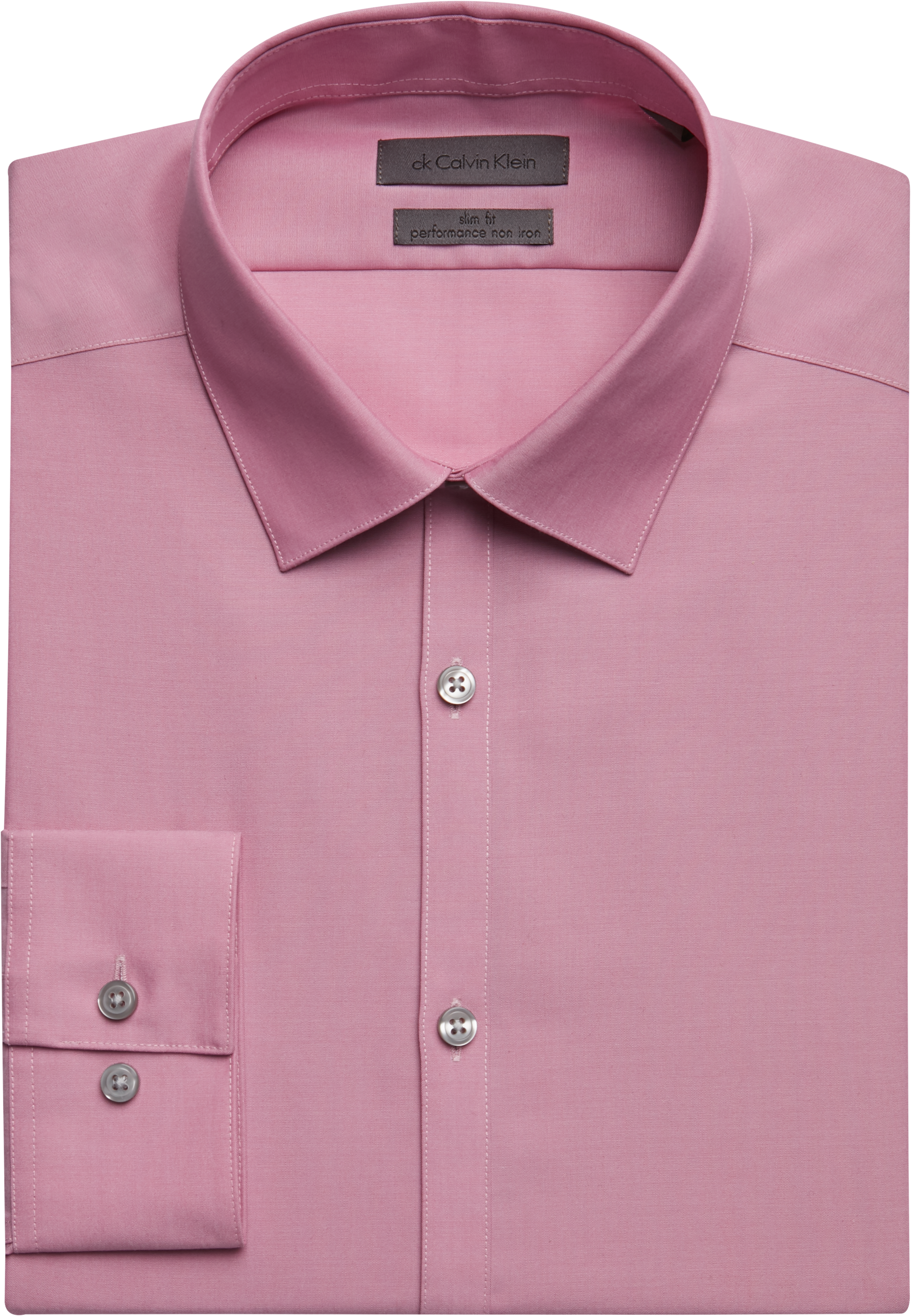 Calvin Klein Mauve Slim Fit Dress Shirt - Men's Shirts | Men's Wearhouse