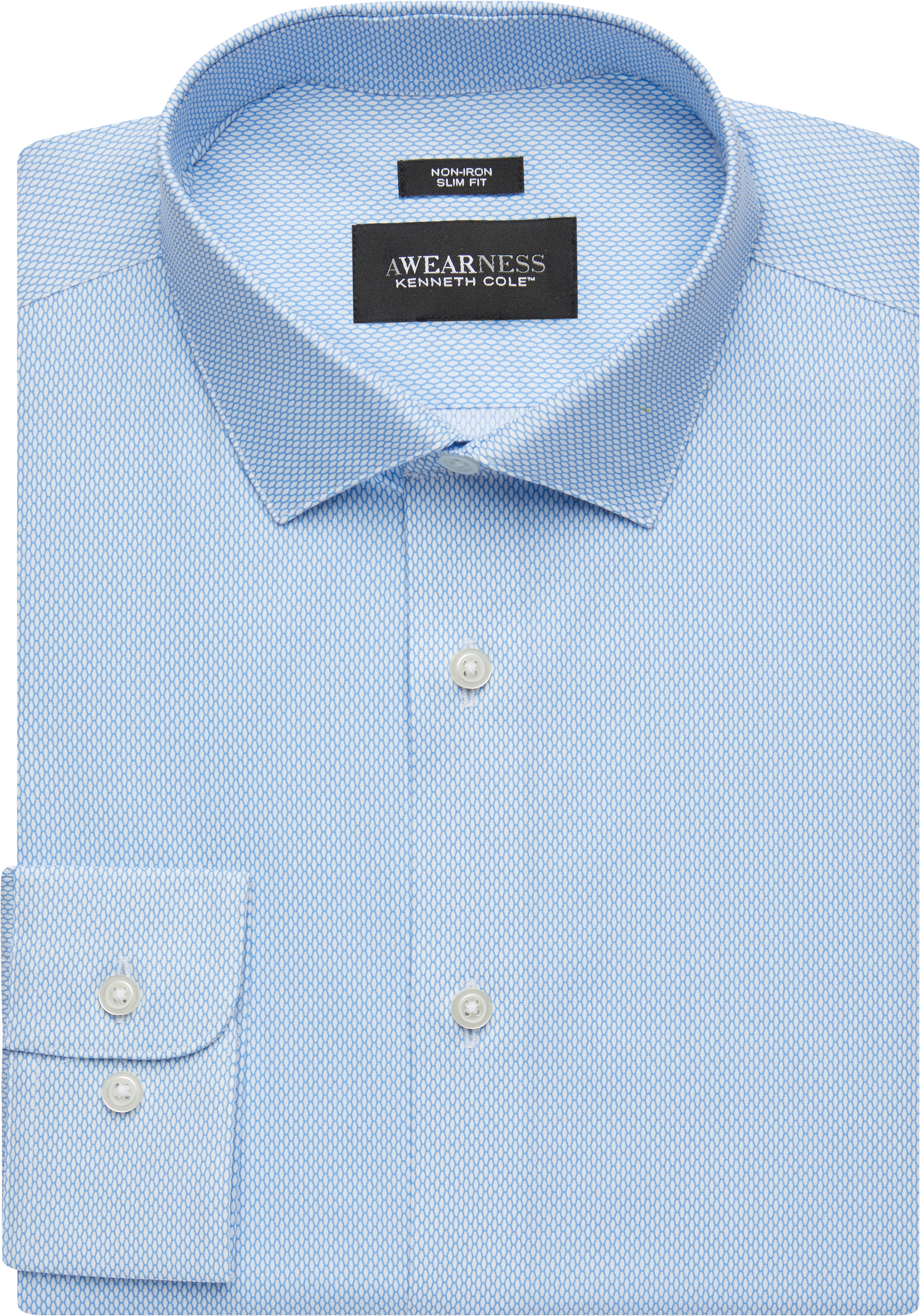 Pronto Uomo Blue Print Slim Fit Dress Shirt - Men's Shirts | Men's ...