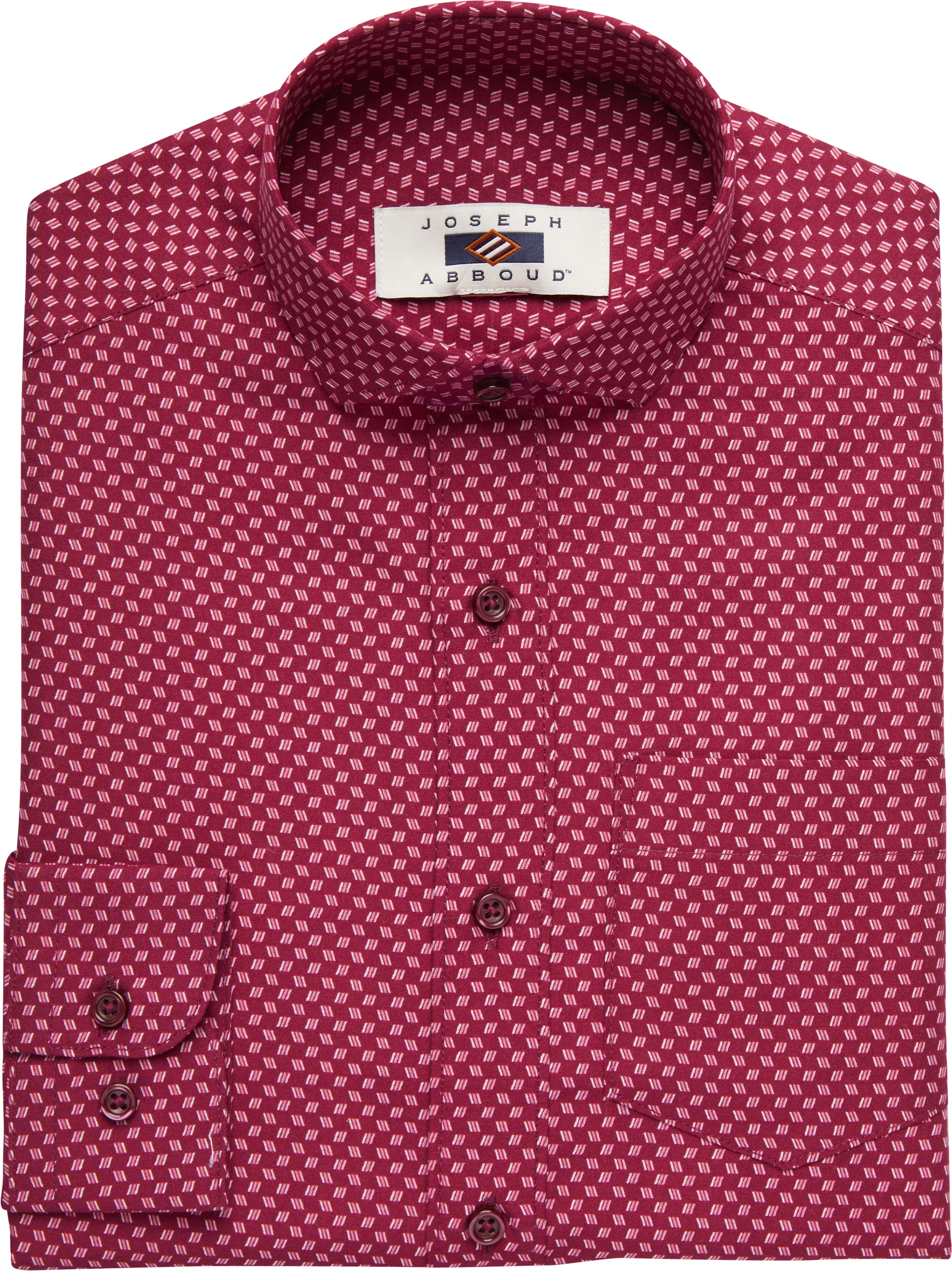boys burgundy dress shirt