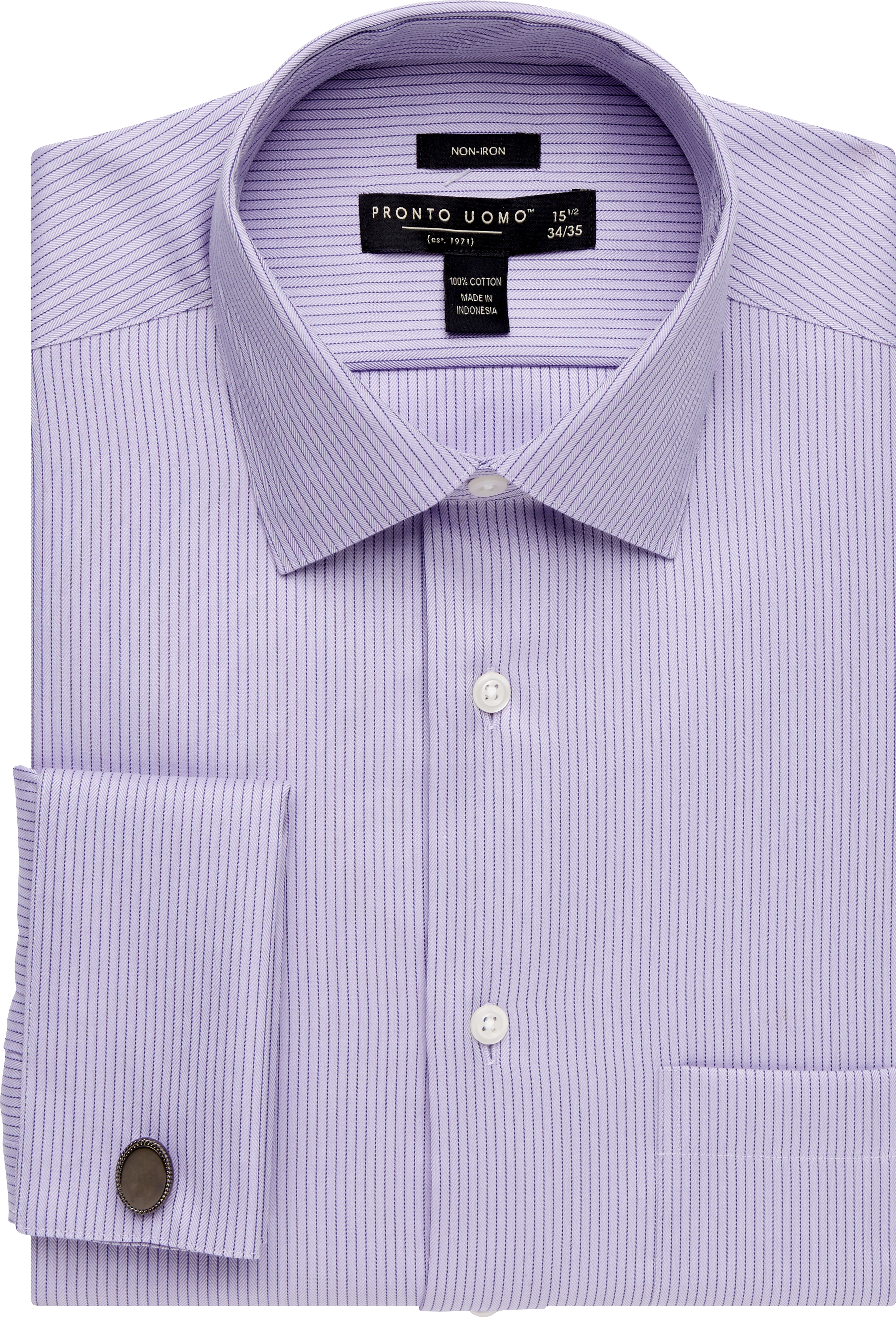 french cuff dress shirts shirt pronto uomo purple stripe mens