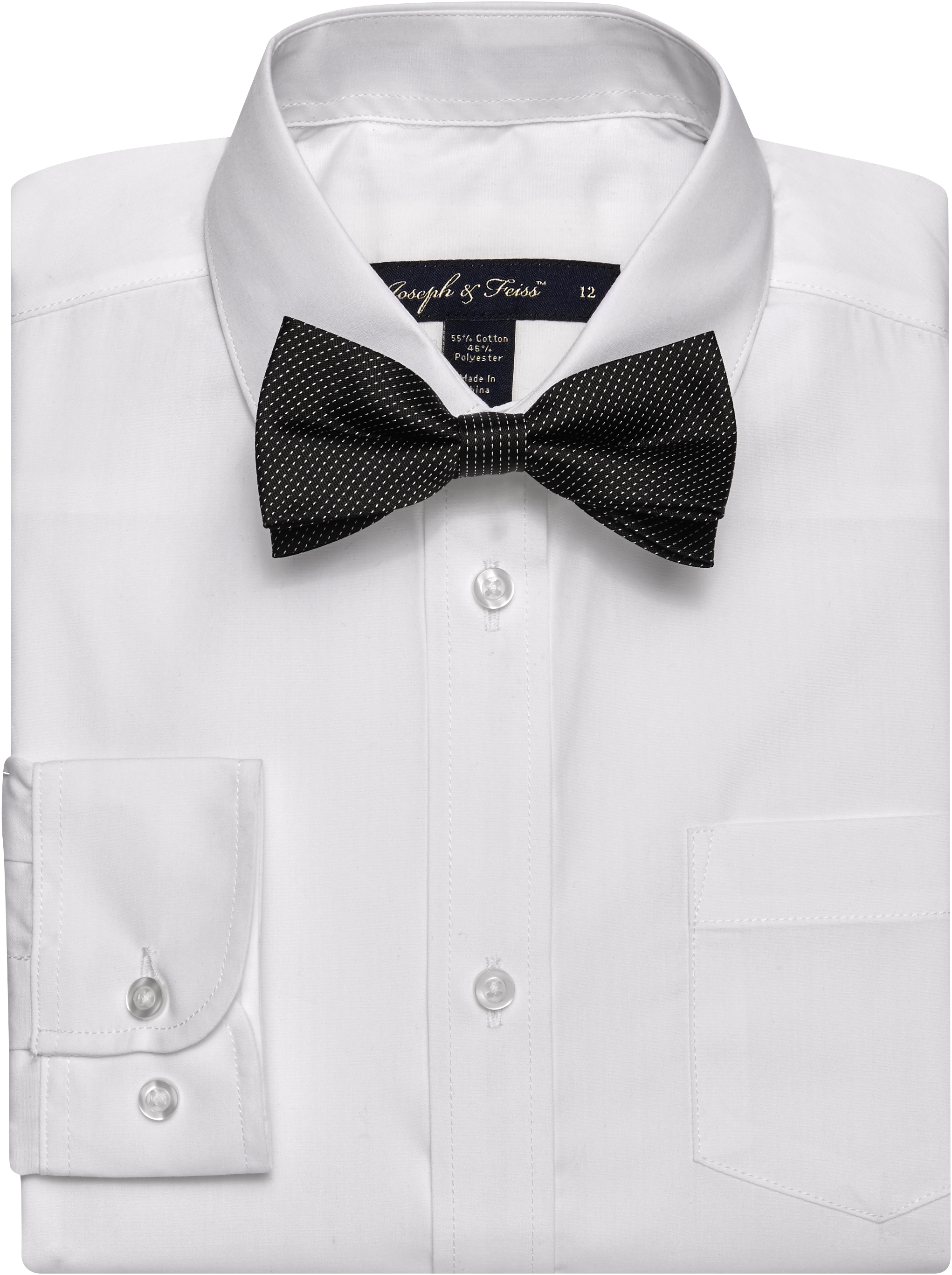 mens shirt and bow tie set