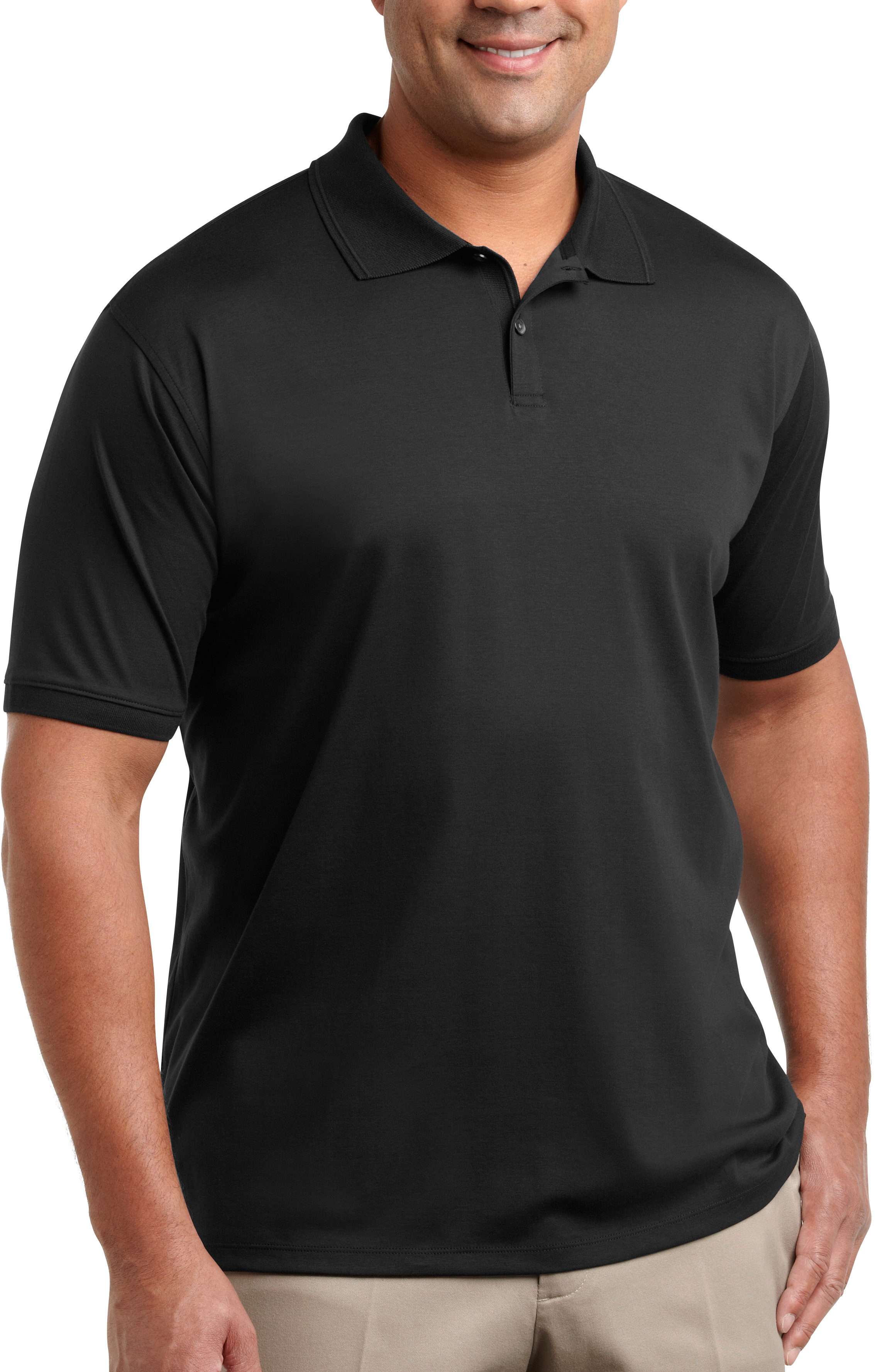 calvin klein black polo shirt