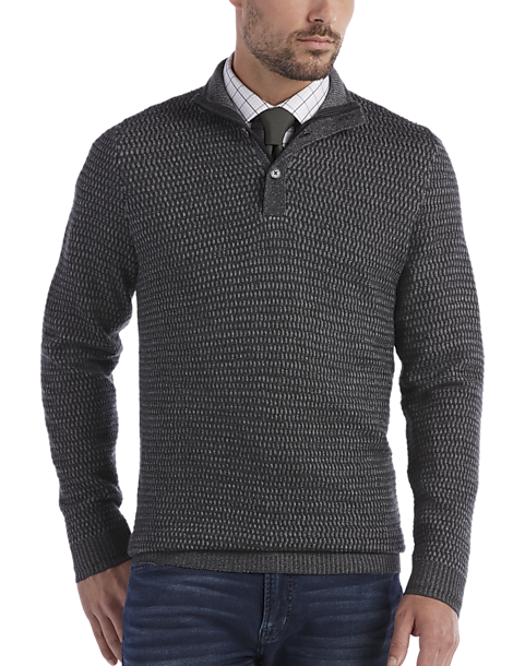 Joseph Abboud Gray Mock-Neck Sweater - Men&#39;s Sale | Men&#39;s Wearhouse
