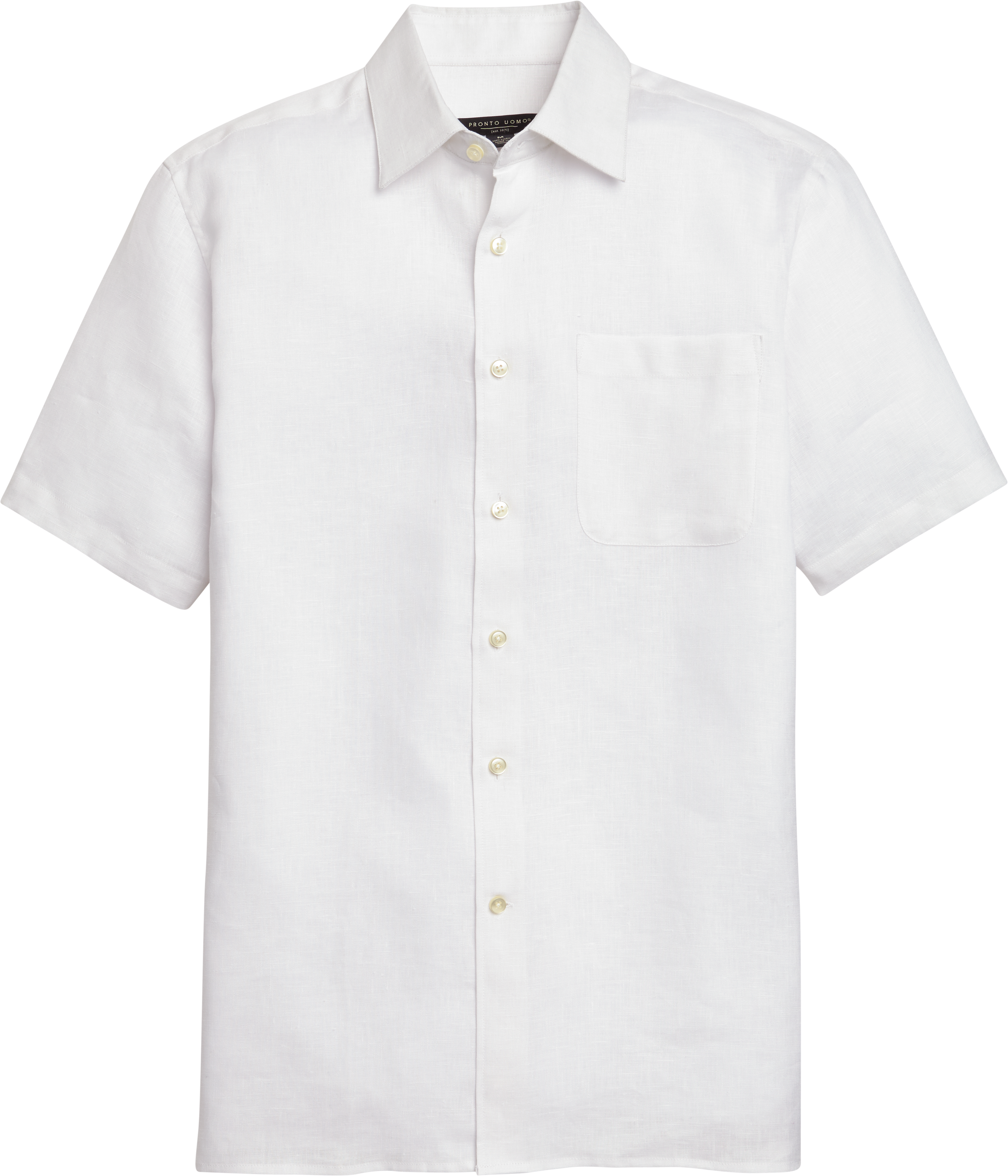 white linen short sleeve shirt men