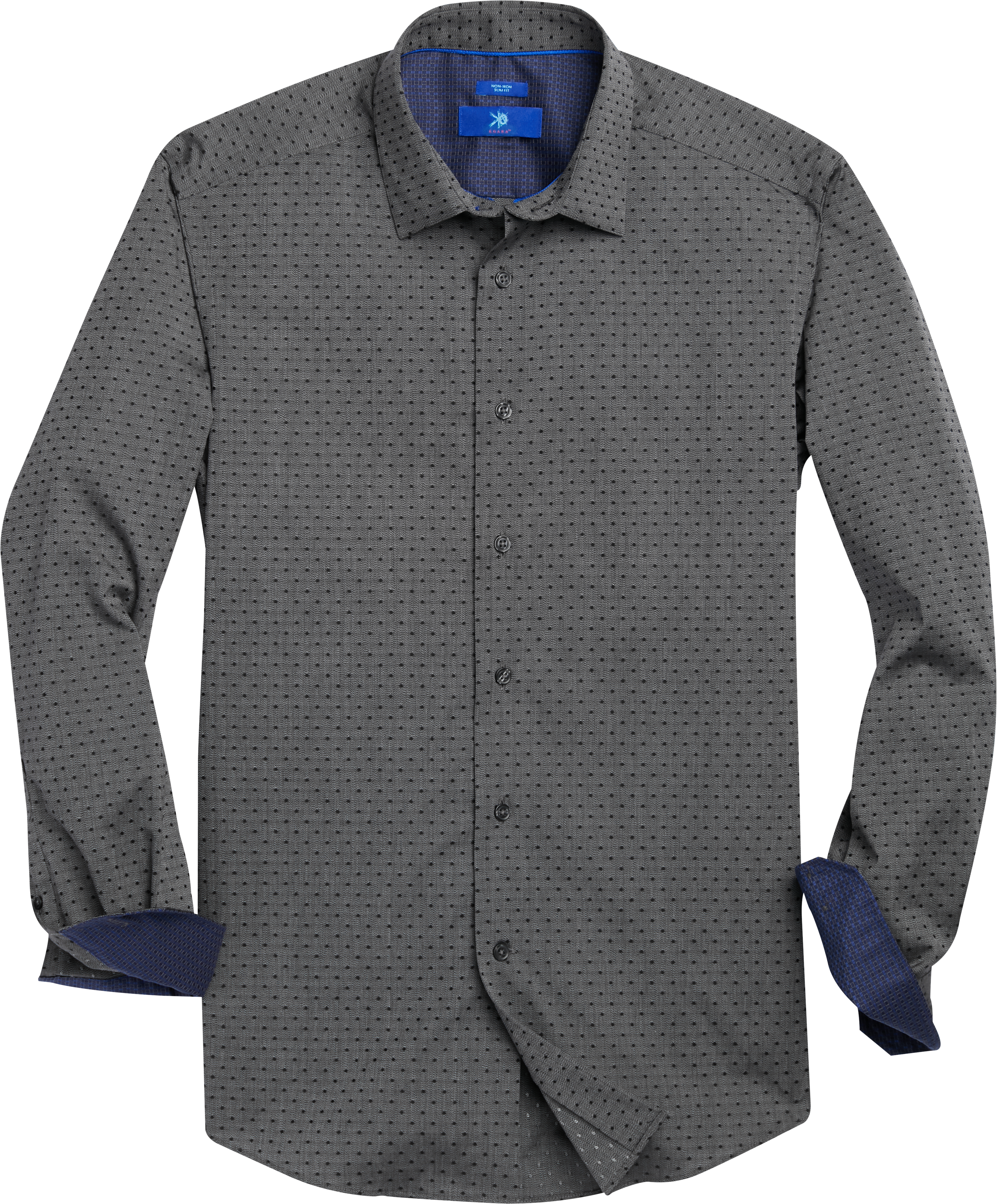 egara charcoal slim fit topcoat
