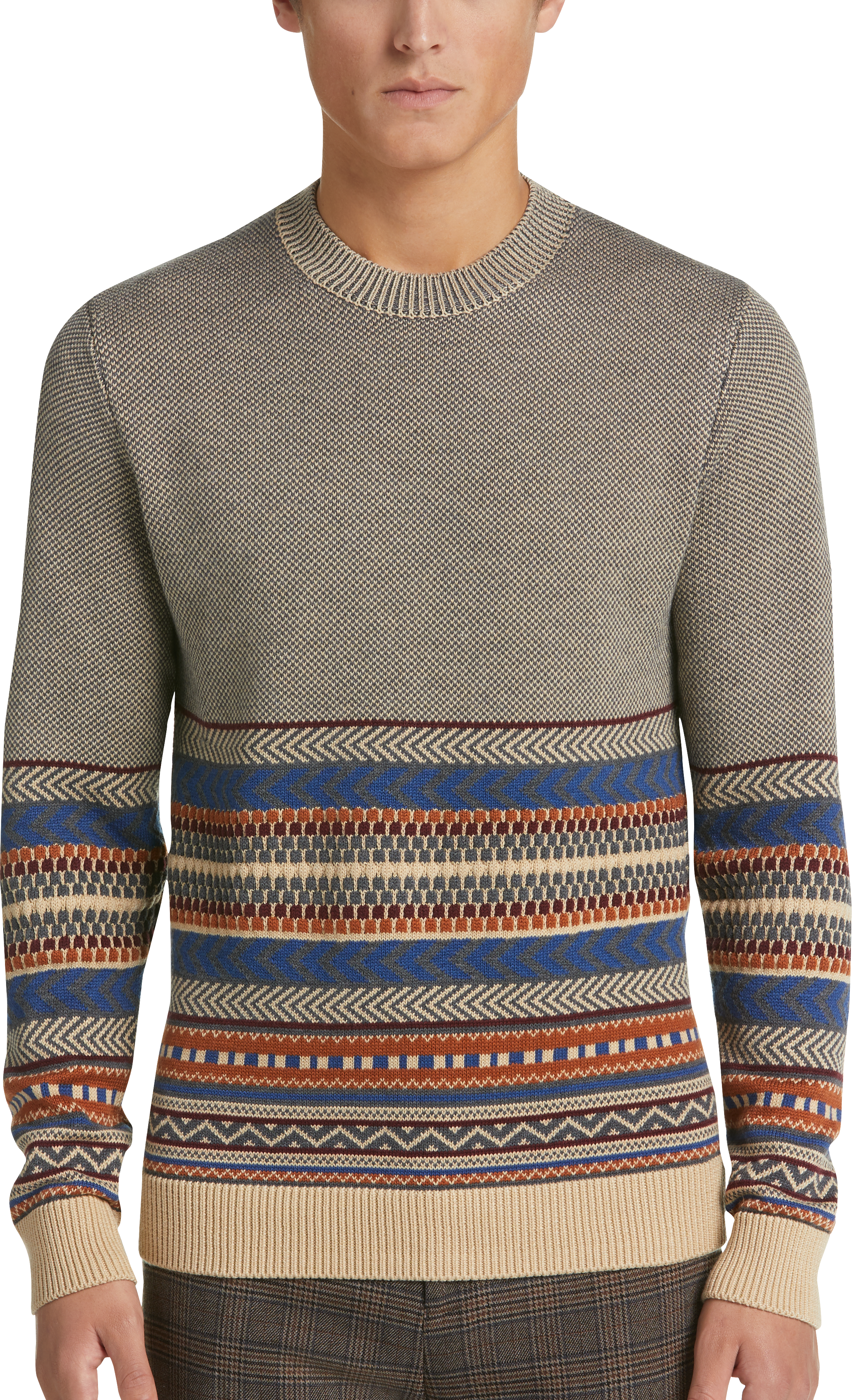 Paisley & Gray Sweater, Gray Multistripe - Men's Sale | Men's Wearhouse