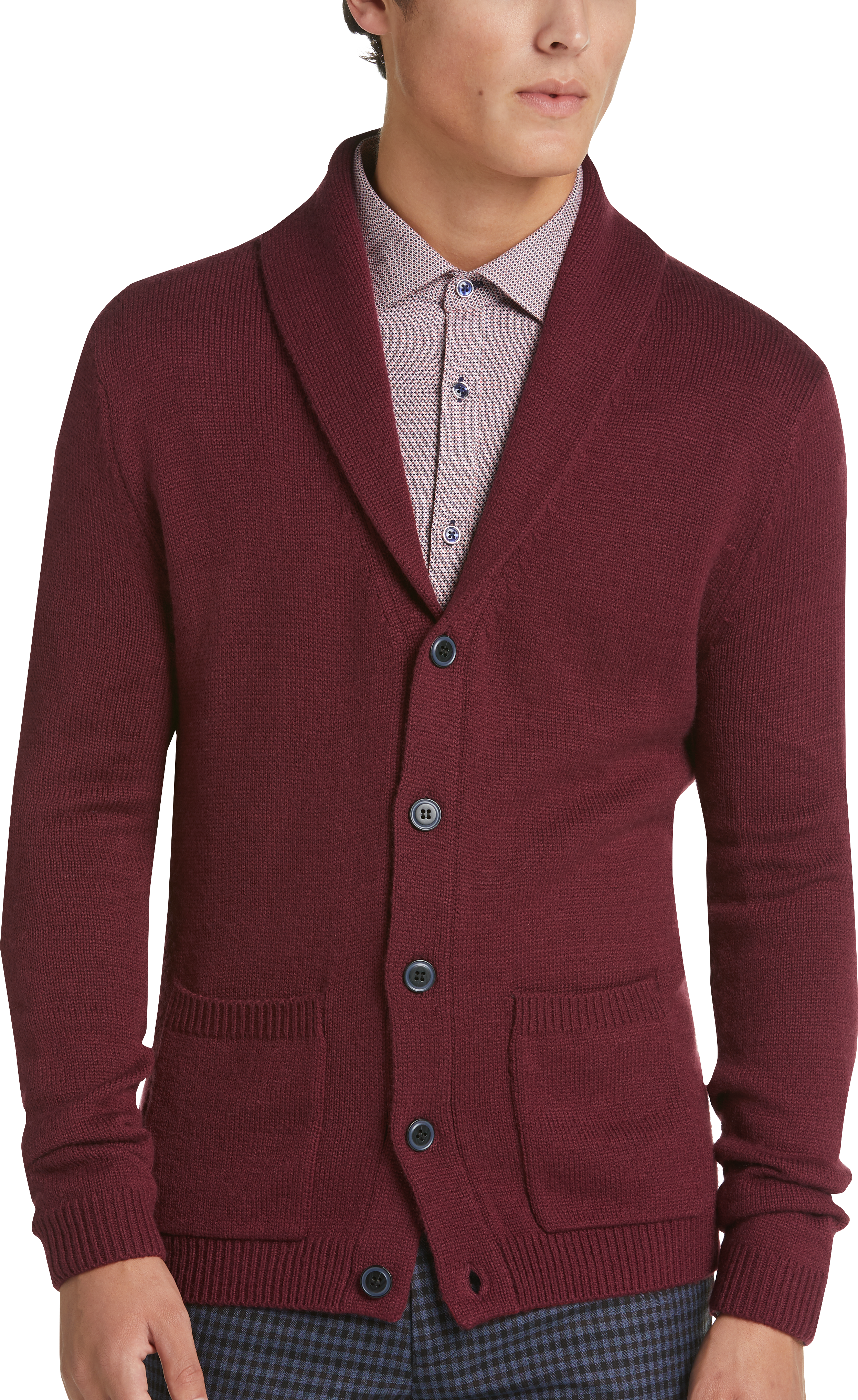 mens maroon cardigan sweaters