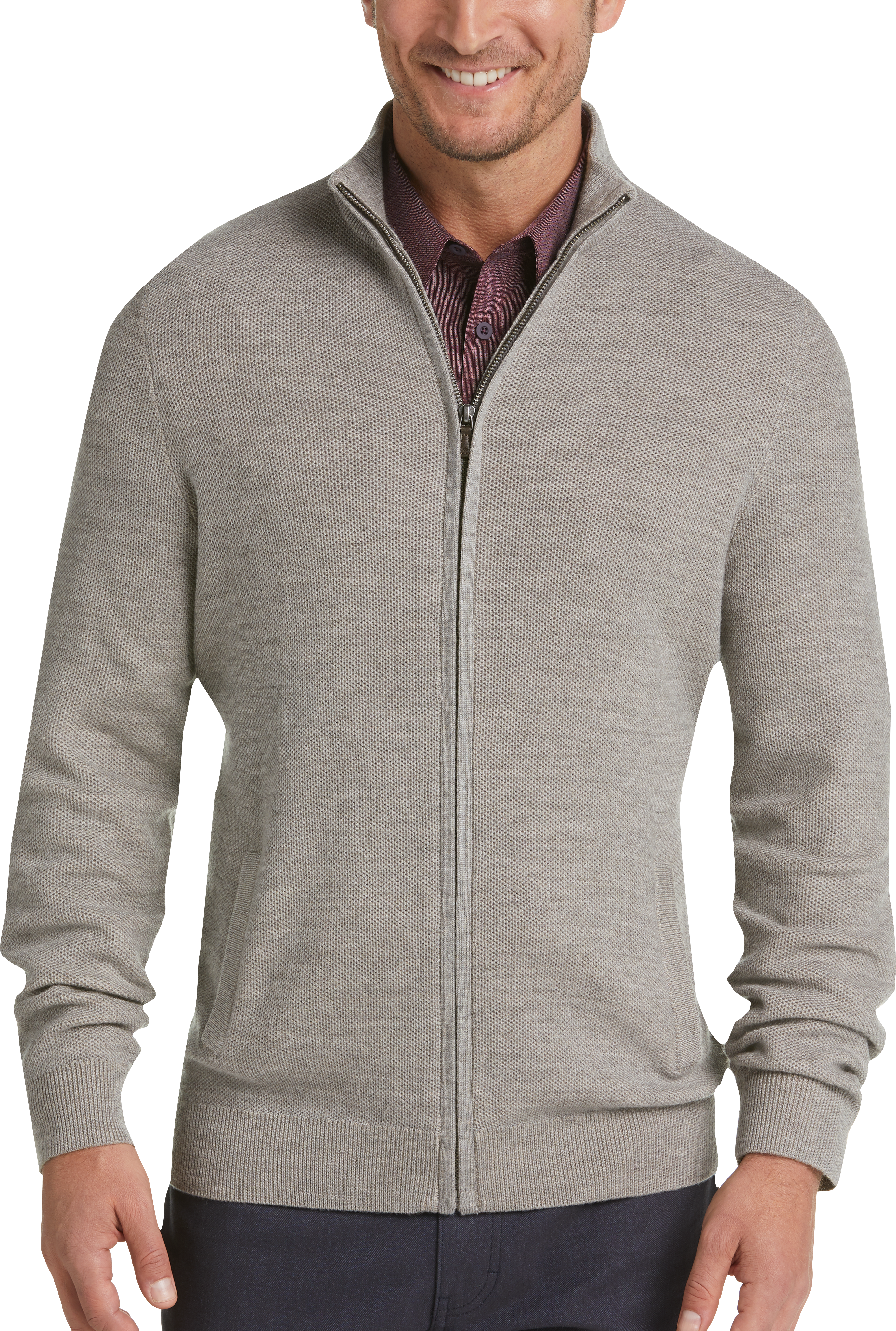 Joseph Abboud Men's Full-Zip Sweater only $14.99 | eDealinfo.com
