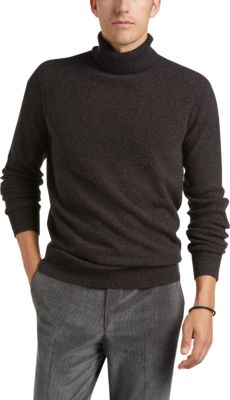 Joseph Abboud Collection Brown Cashmere Turtleneck Sweater - Men's Sale ...