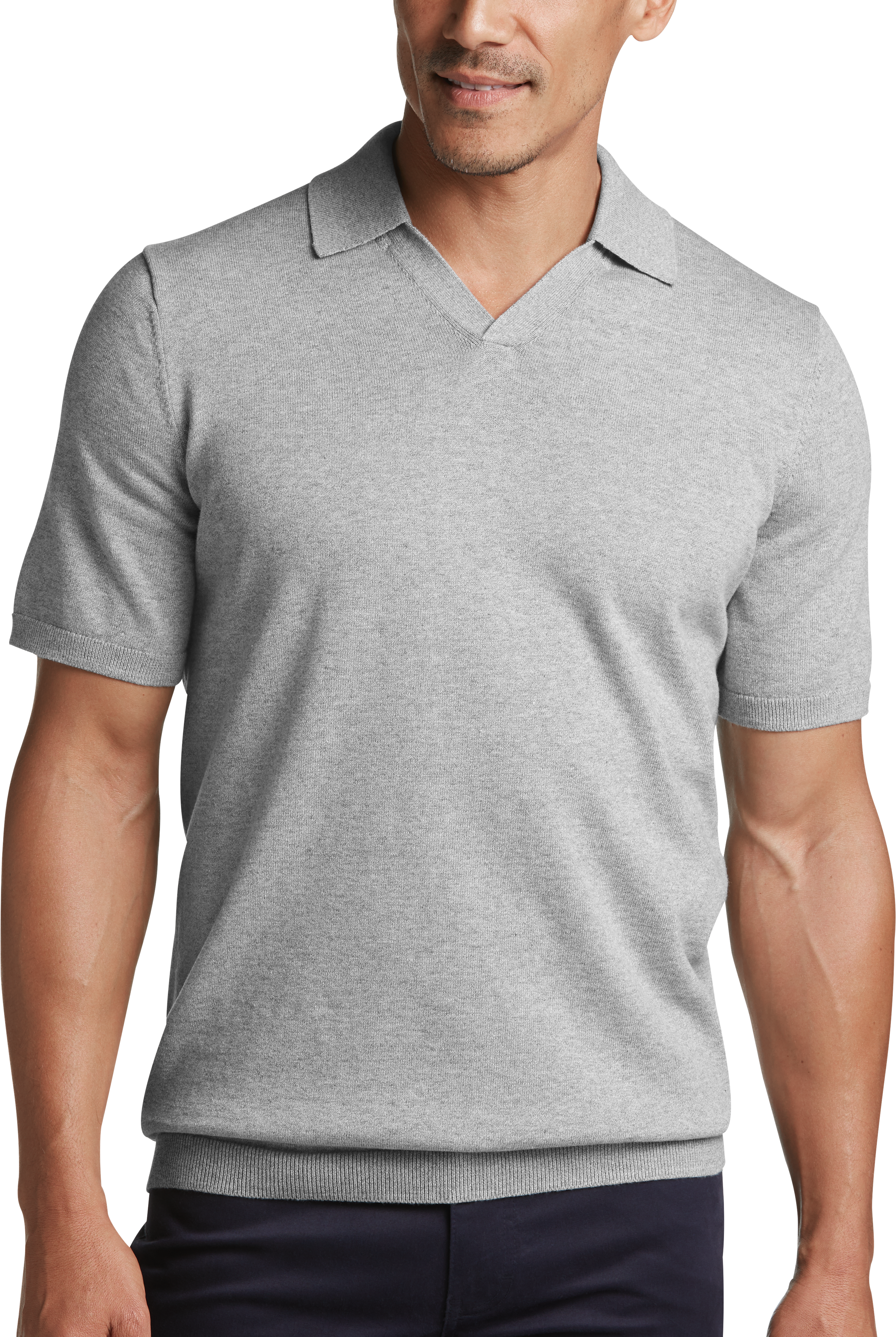johnny collar sweater polo
