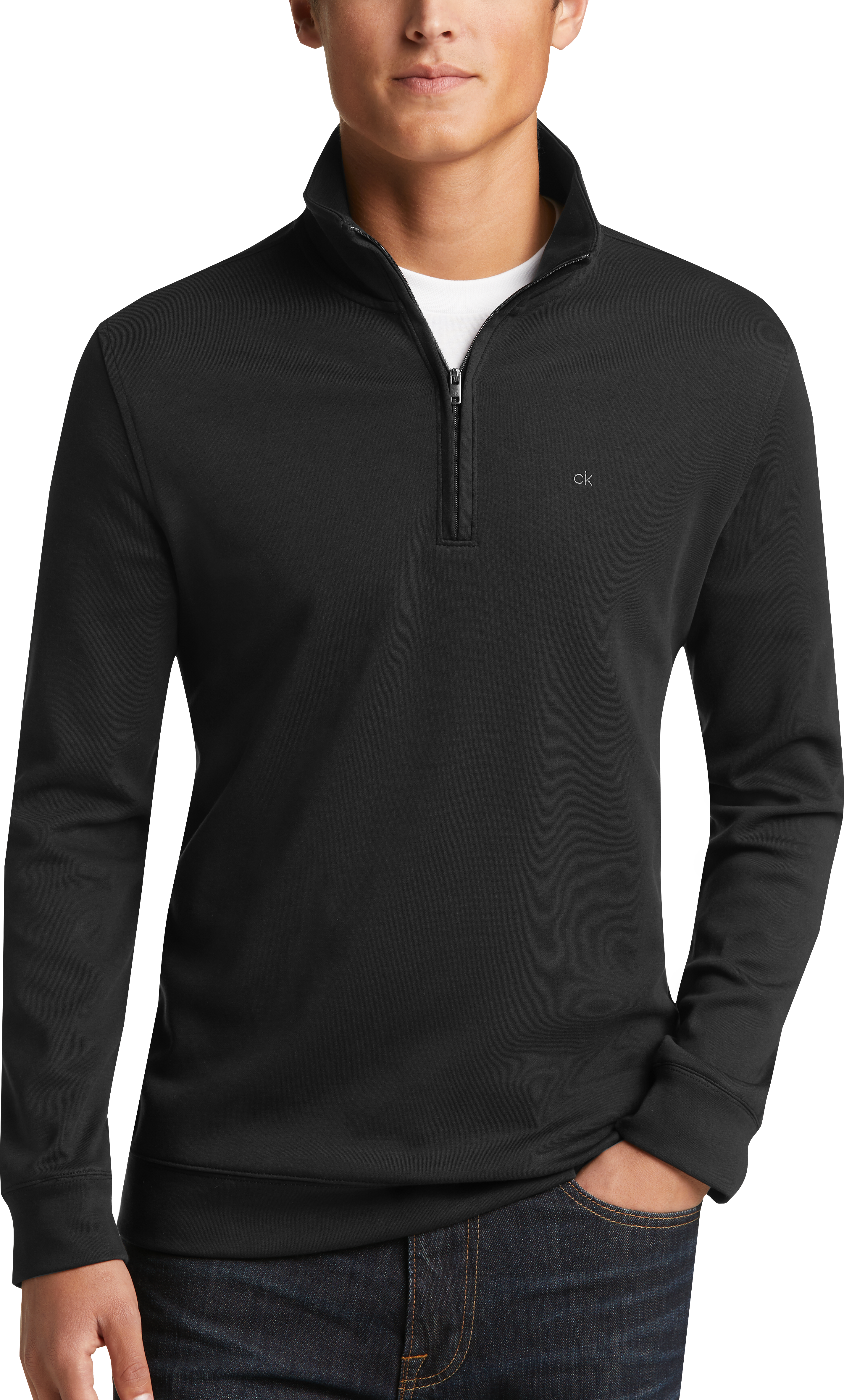 calvin klein quarter zip pullover