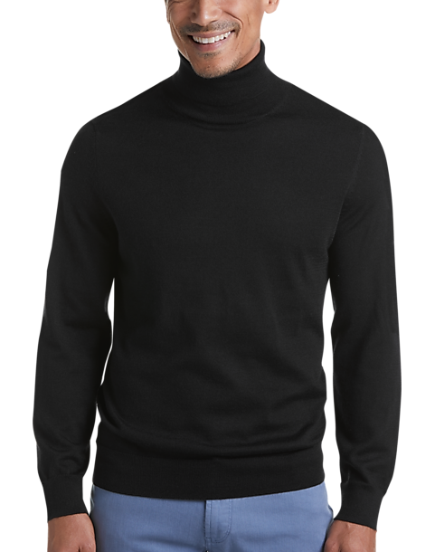 Joseph Abboud Black 37.5® Technology Turtleneck Sweater - Men's ...