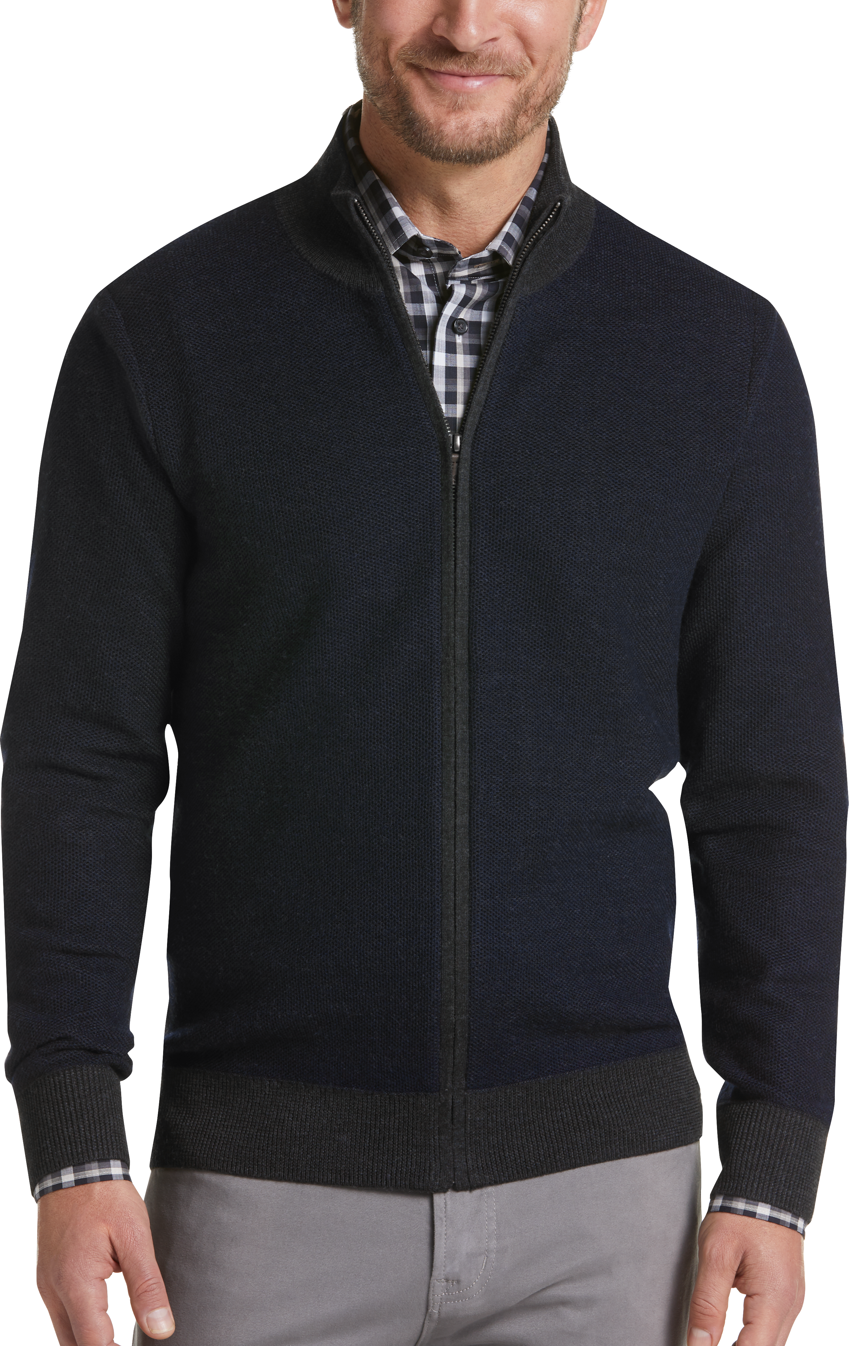 men's sweaters zip up