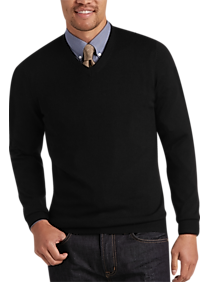 Mens Black V Neck Sweater | Mens Wearhouse